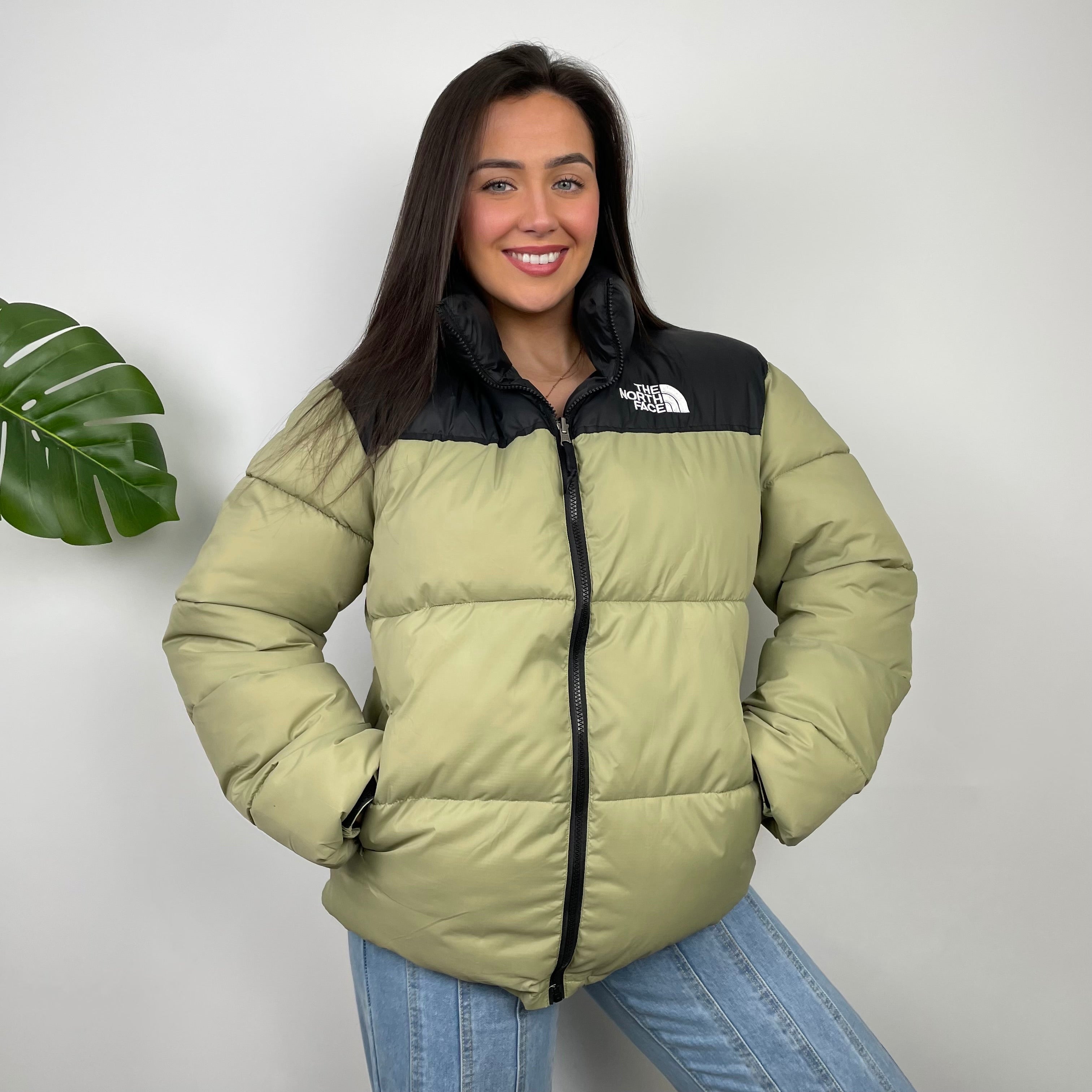 The North Face Green Nuptse 700 Puffer Jacket (L)
