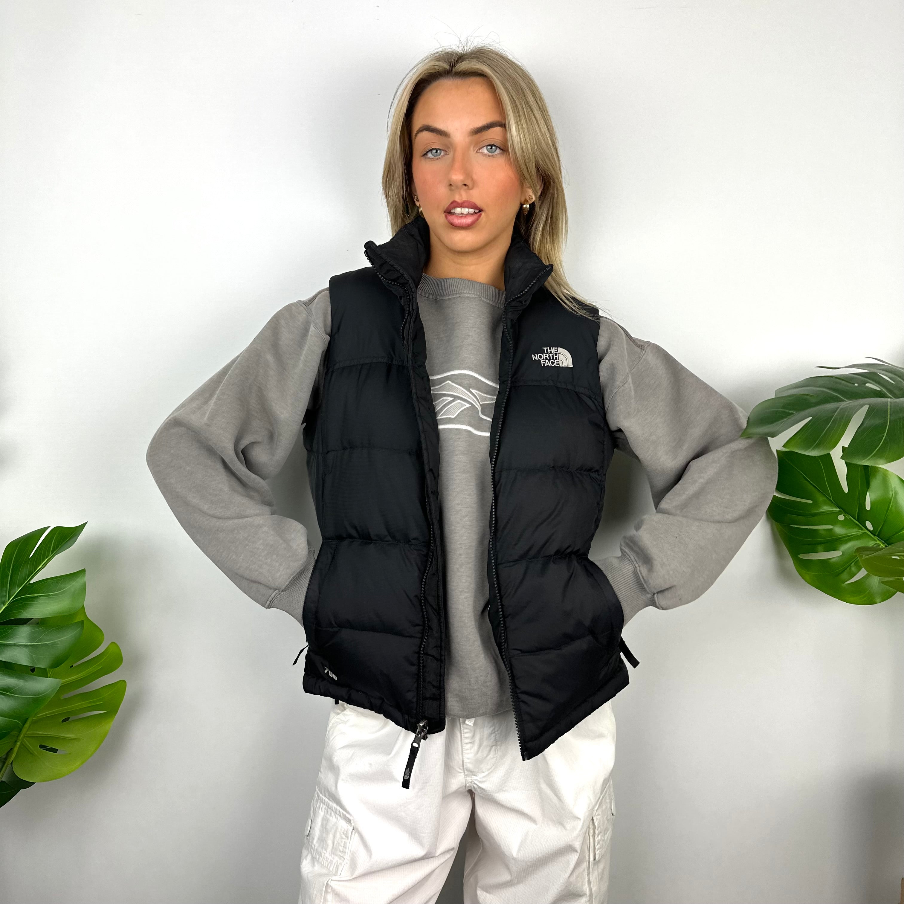 The North Face Black Nuptse 700 Puffer Gilet (S)
