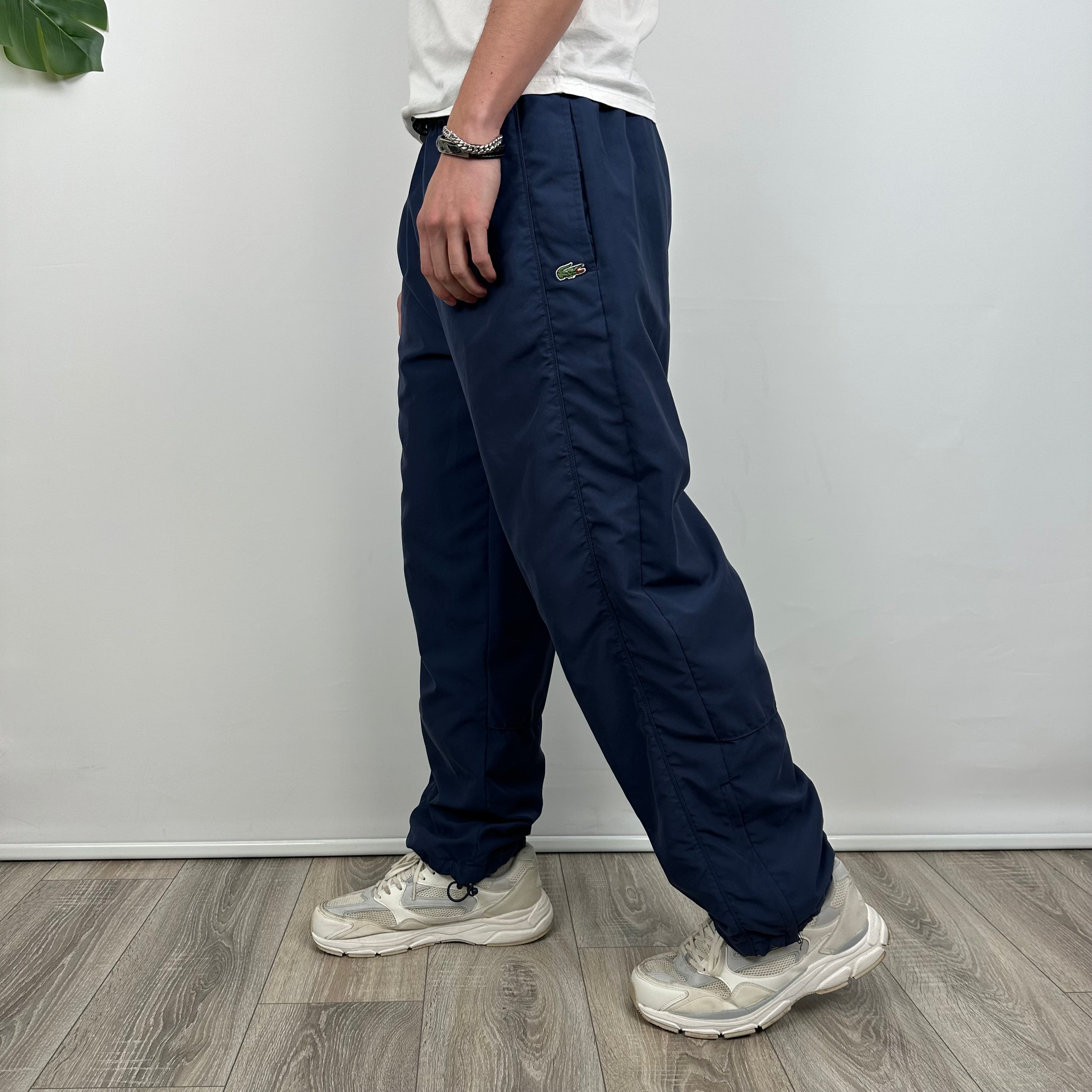 Lacoste Navy Embroidered Logo Track Pants (M)