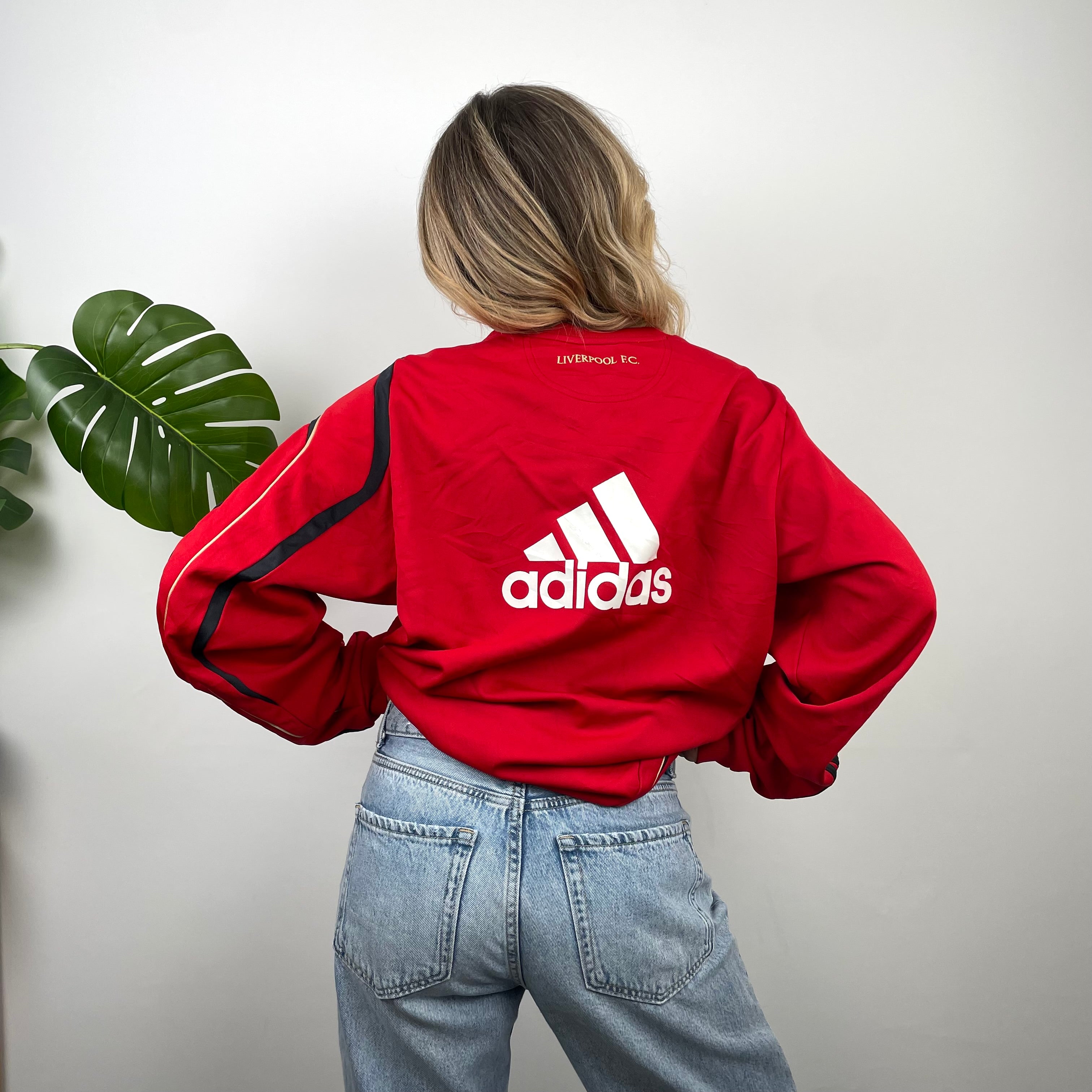 Liverpool FC x Adidas Embroidered Spell Out Sweatshirt (XL)