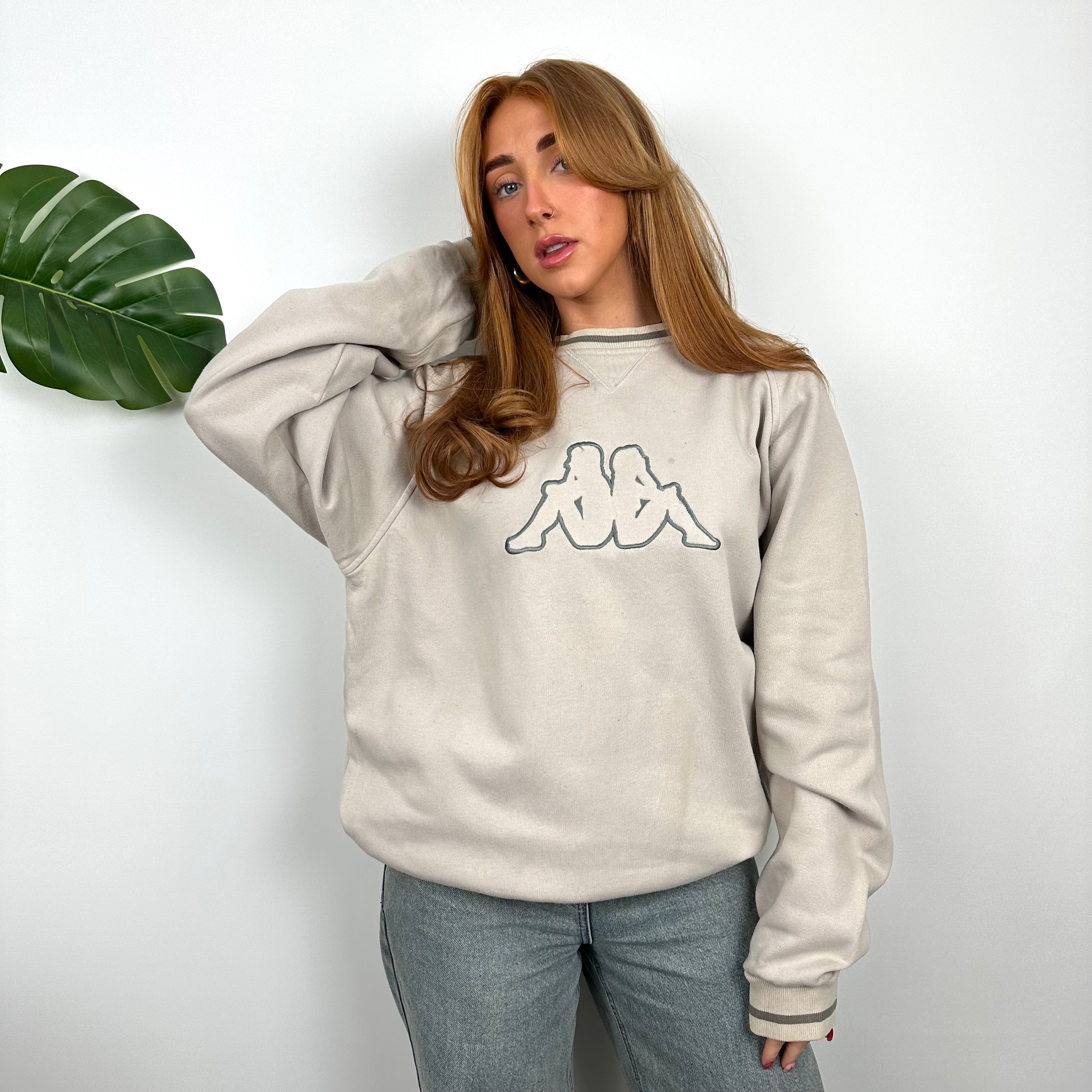 Kappa Tan Embroidered Logo Sweatshirt (M)