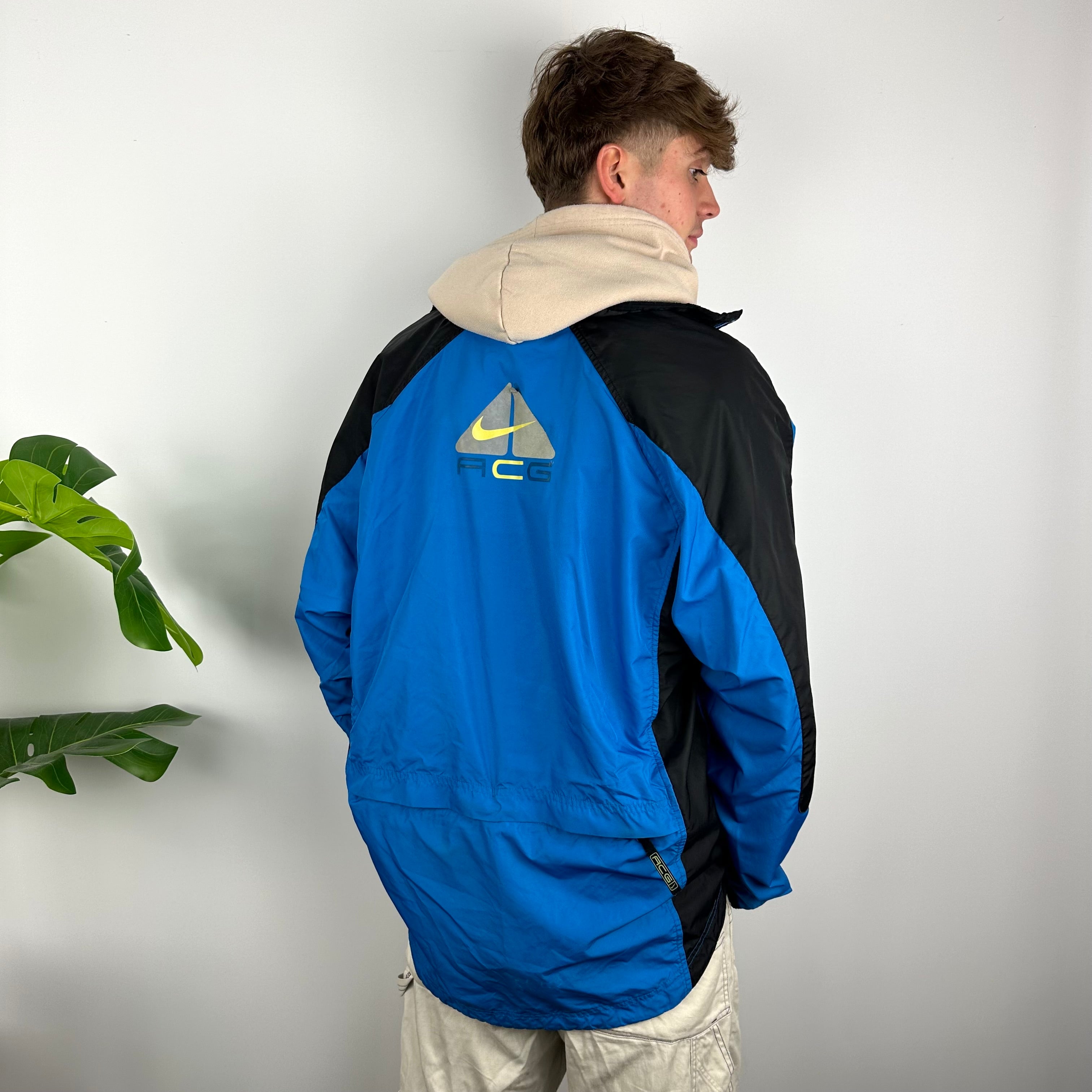 Nike ACG RARE Blue Embroidered Spell Out Jacket (L)