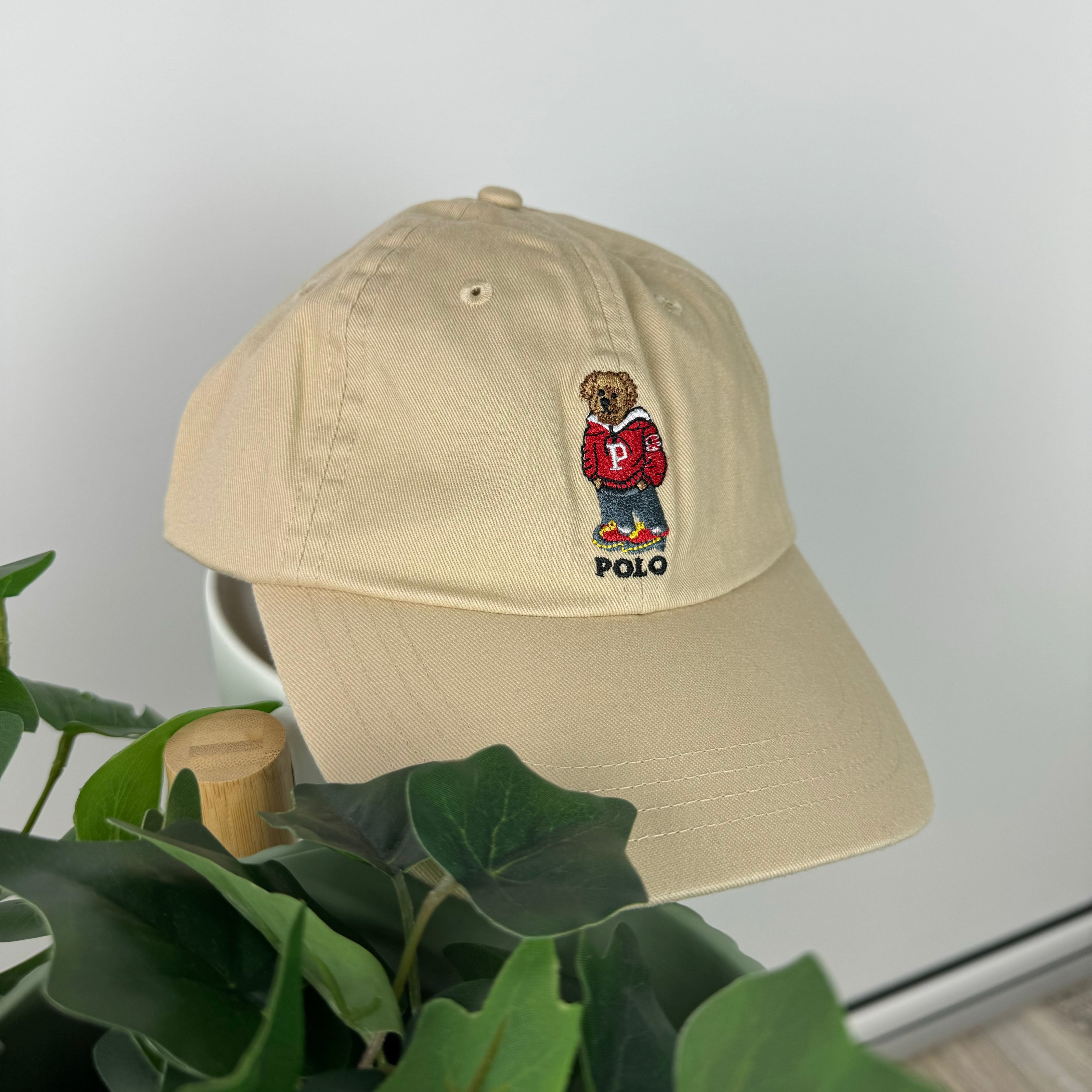 Polo Ralph Lauren Bear Cap in Tan