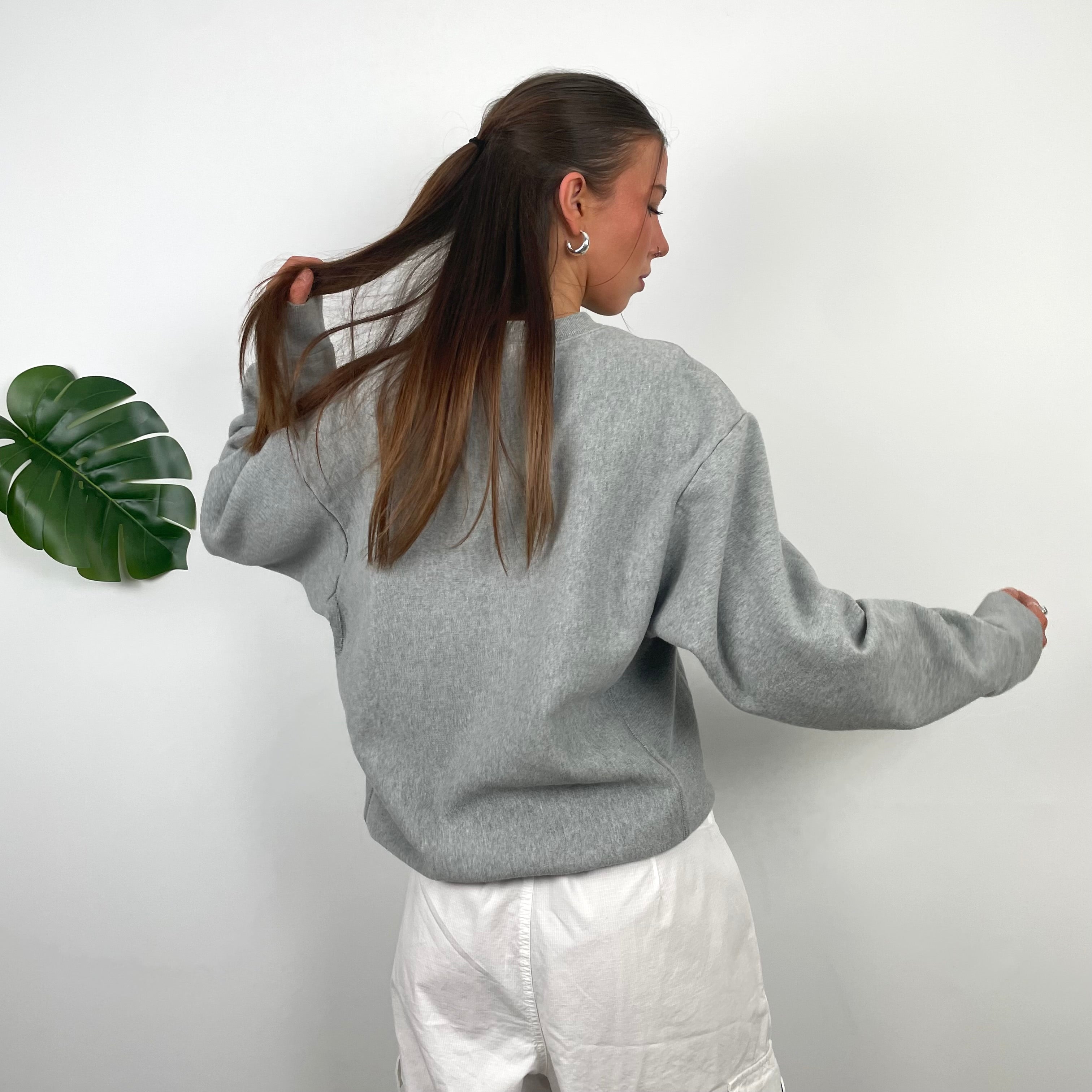 Carhartt Grey Embroidered Logo Sweatshirt (S)