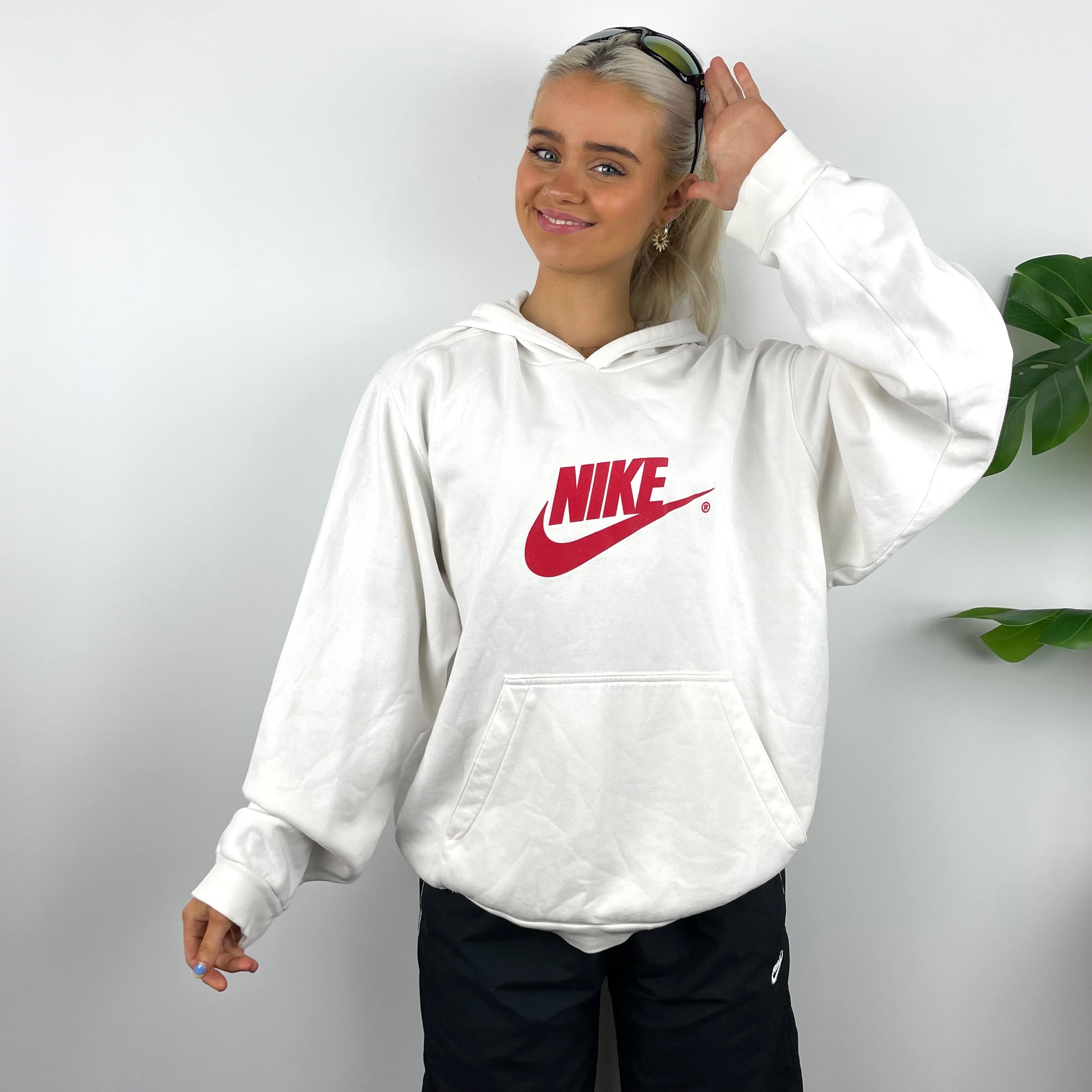 Nike RARE White Spell Out Hoodie (M)
