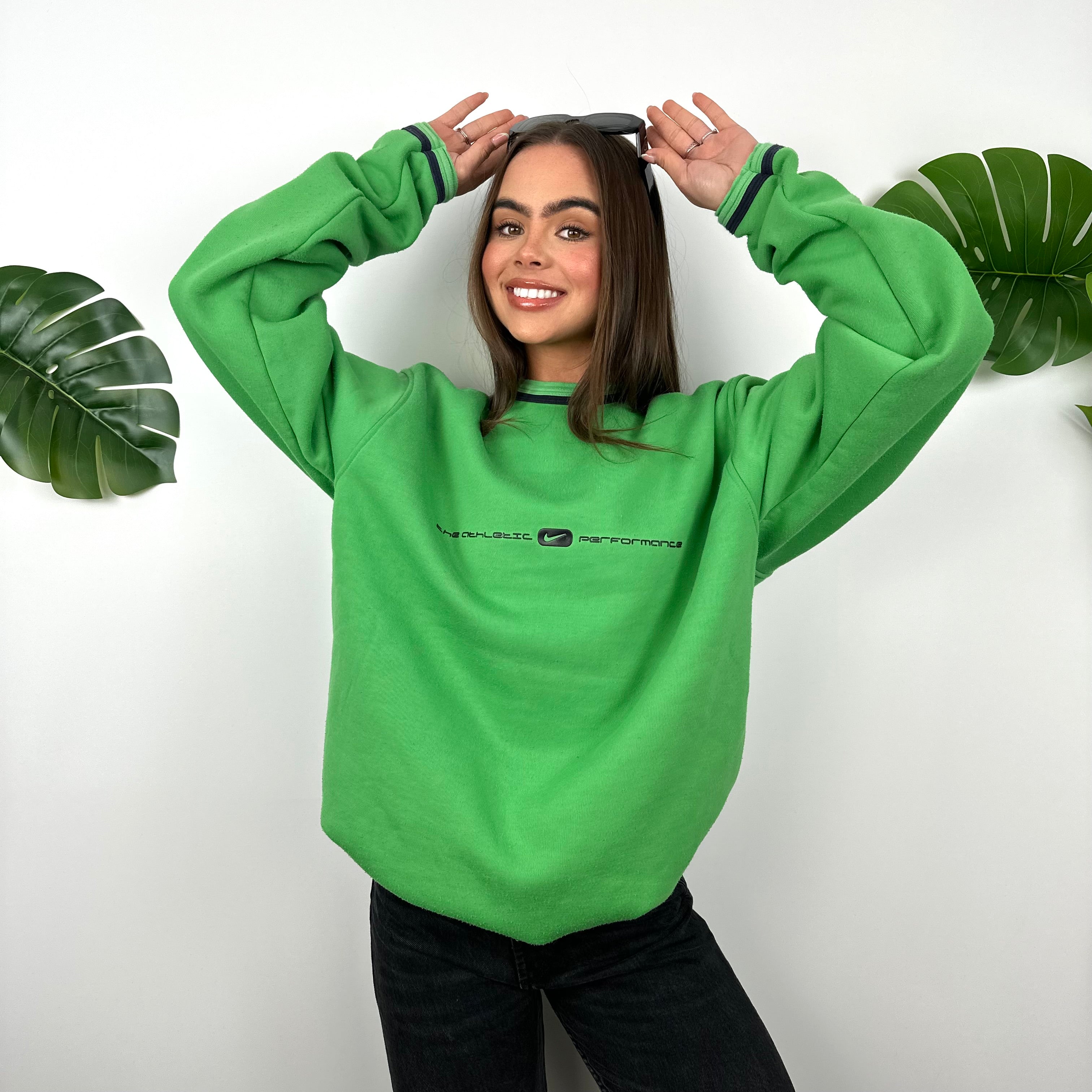 Nike Green Spell Out Sweatshirt (L)