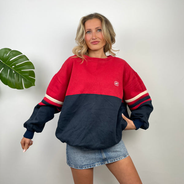 Nike Embroidered Spell Out Colour Block Sweatshirt (XXL)