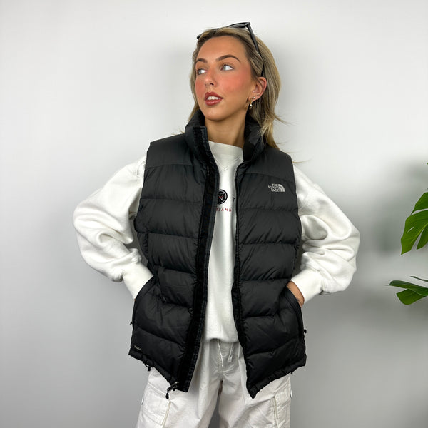 The North Face RARE Black Nuptse 700 Puffer Gilet (L)