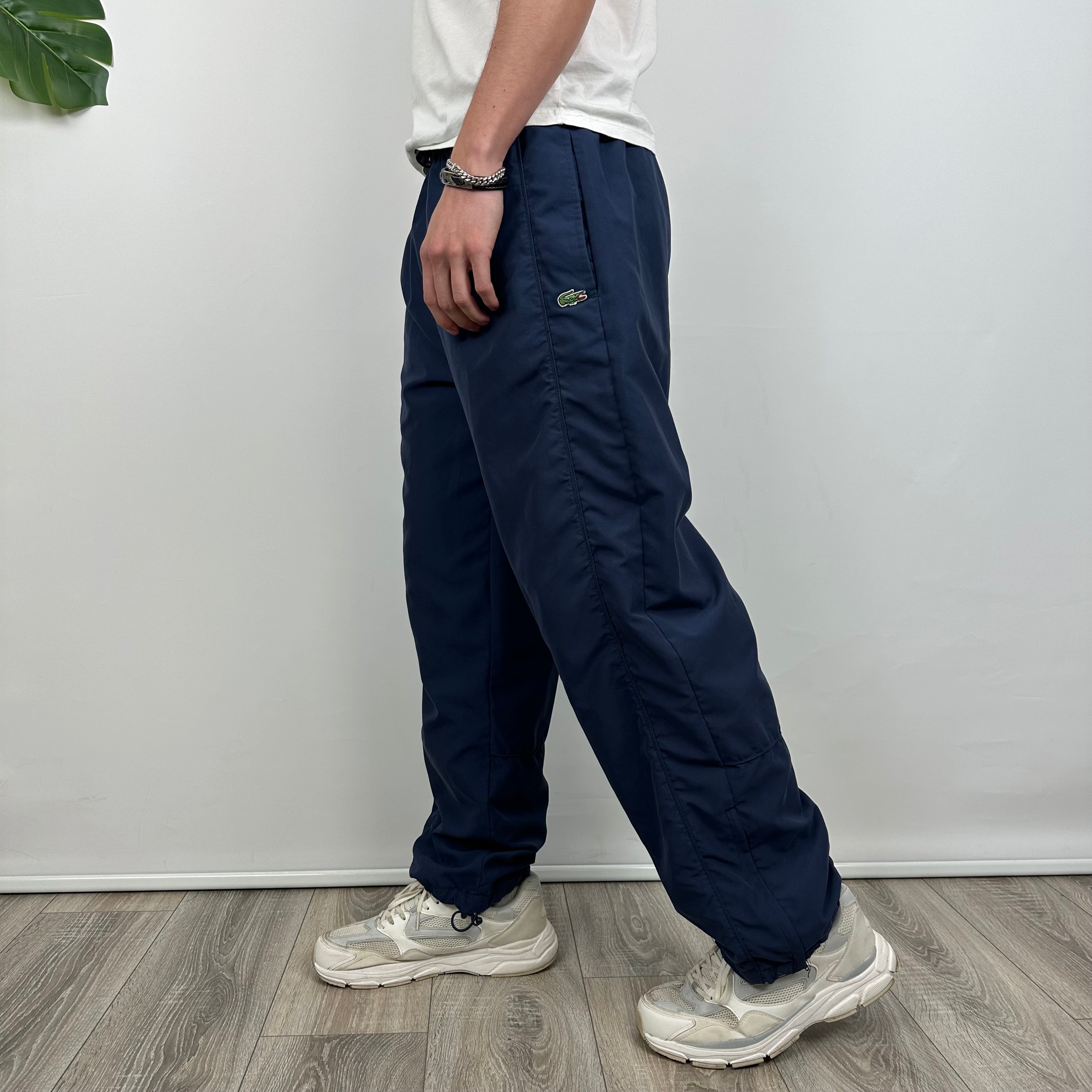 Lacoste Navy Embroidered Logo Track Pants (M)