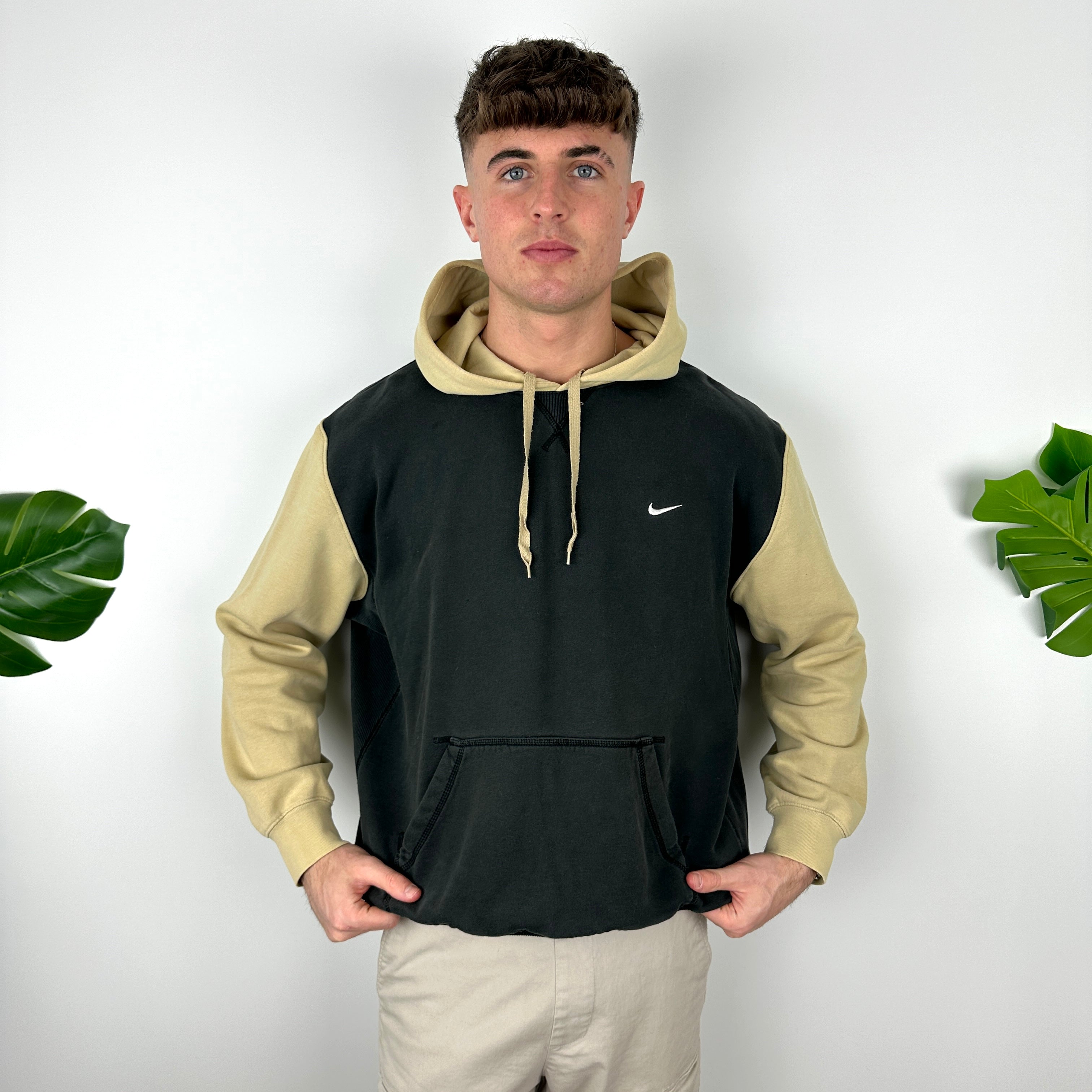 Nike Black Embroidered Swoosh Hoodie (L)