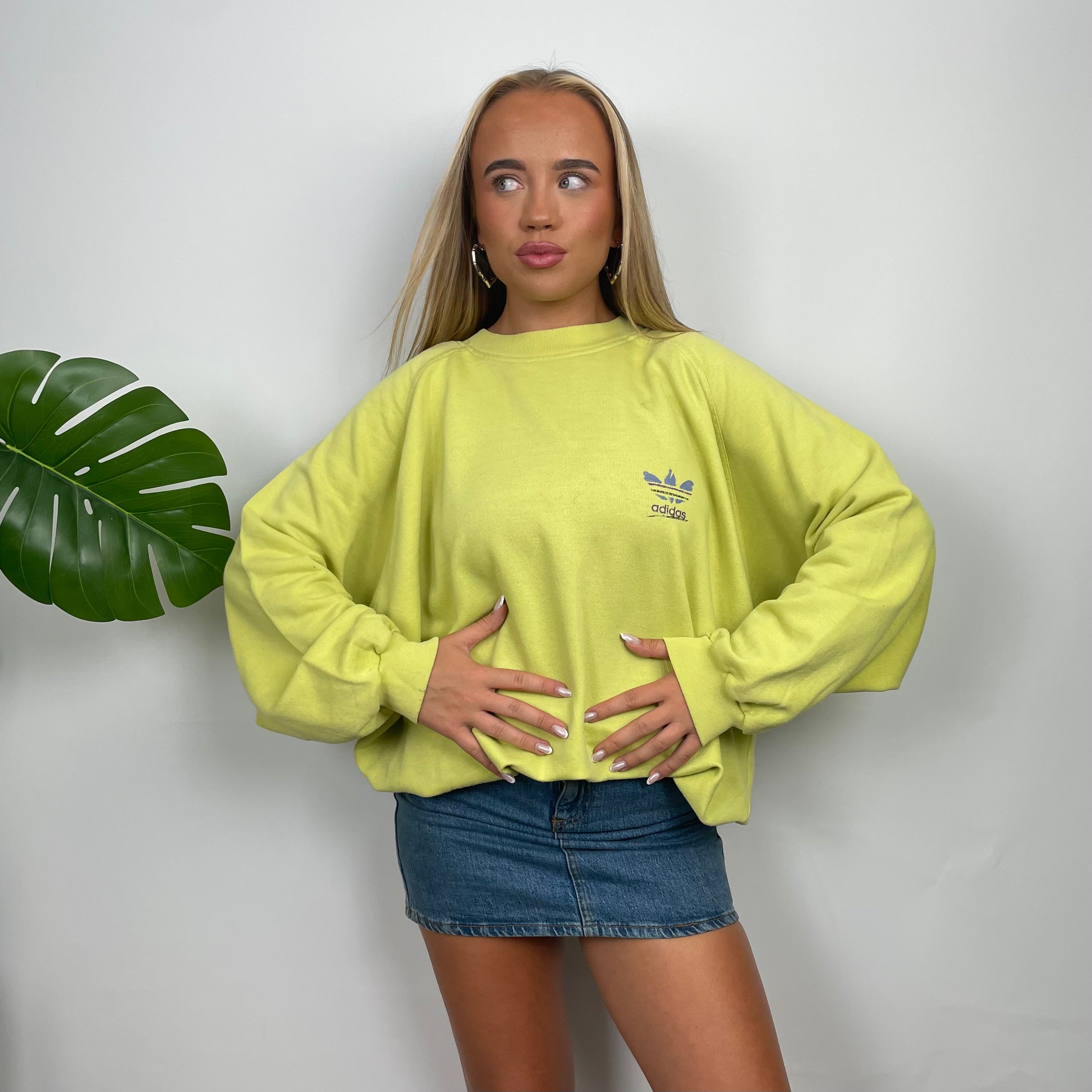 Adidas Lemon Spell Out Sweatshirt (M)