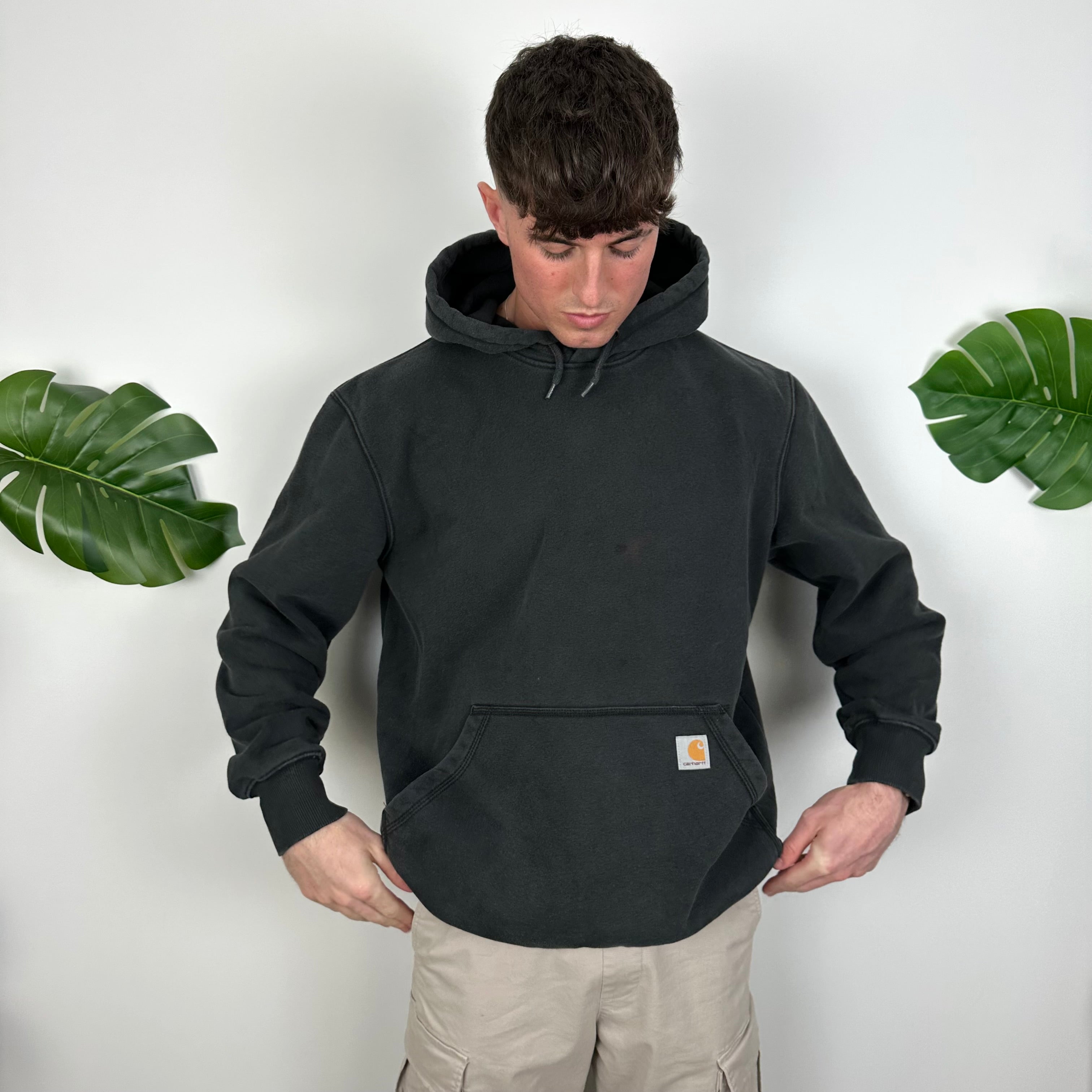 Carhartt Black Embroidered Logo Hoodie (L)