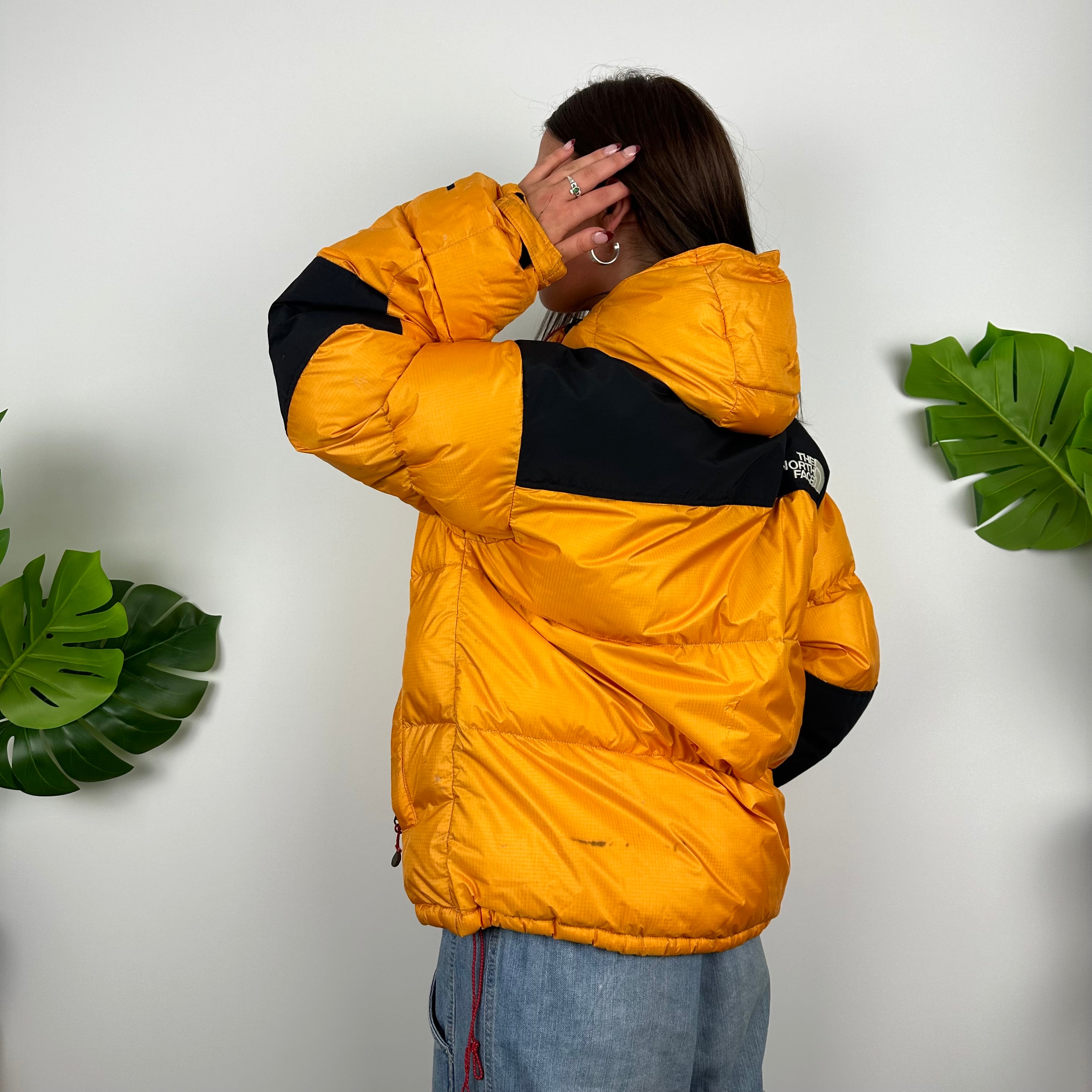 North Face Orange Puffer Jacket (M)