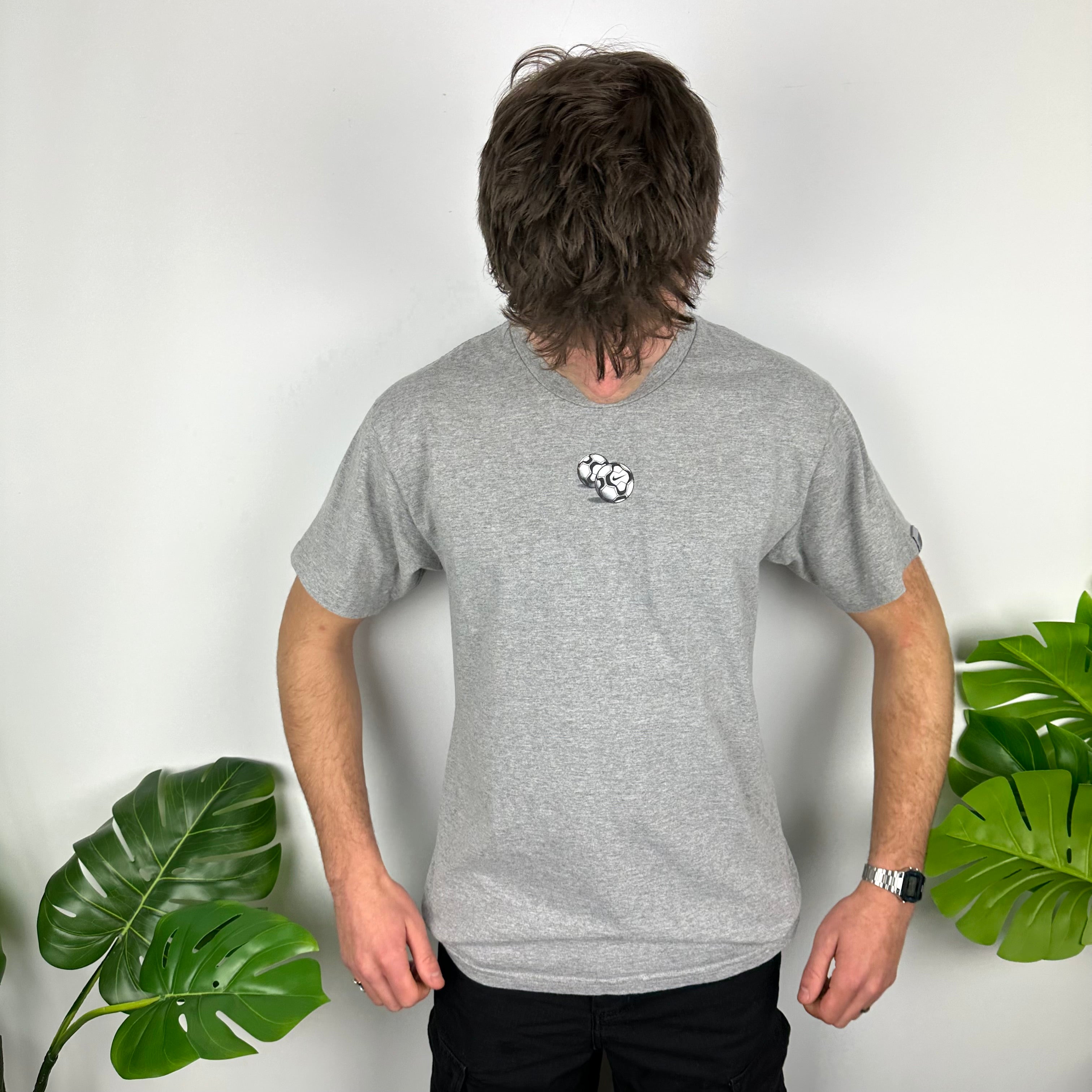 Nike Grey Swoosh T Shirt (M)