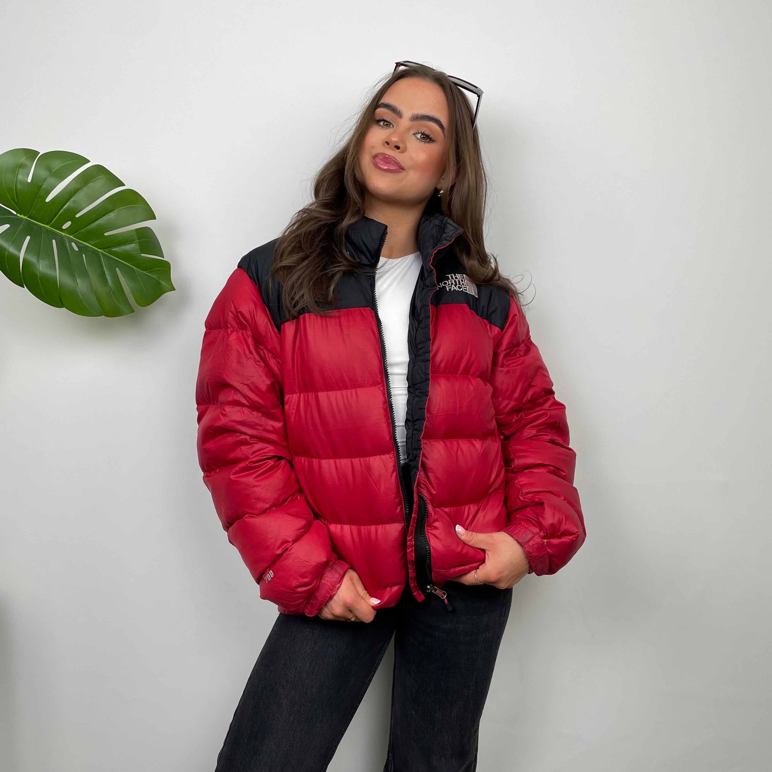 The North Face RARE Red Nuptse 700 Puffer Jacket (M)