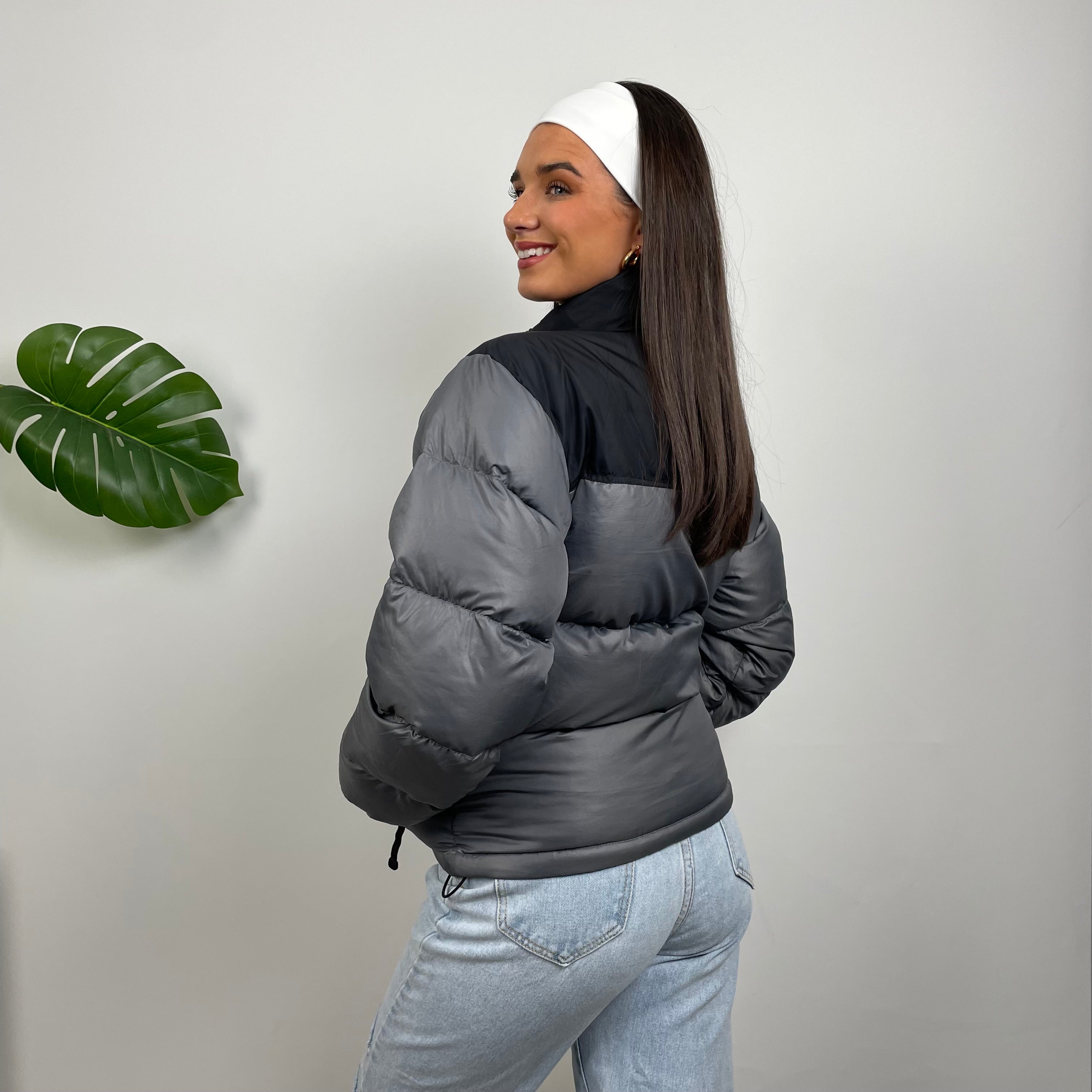 North Face Grey Puffer Jacket (M)