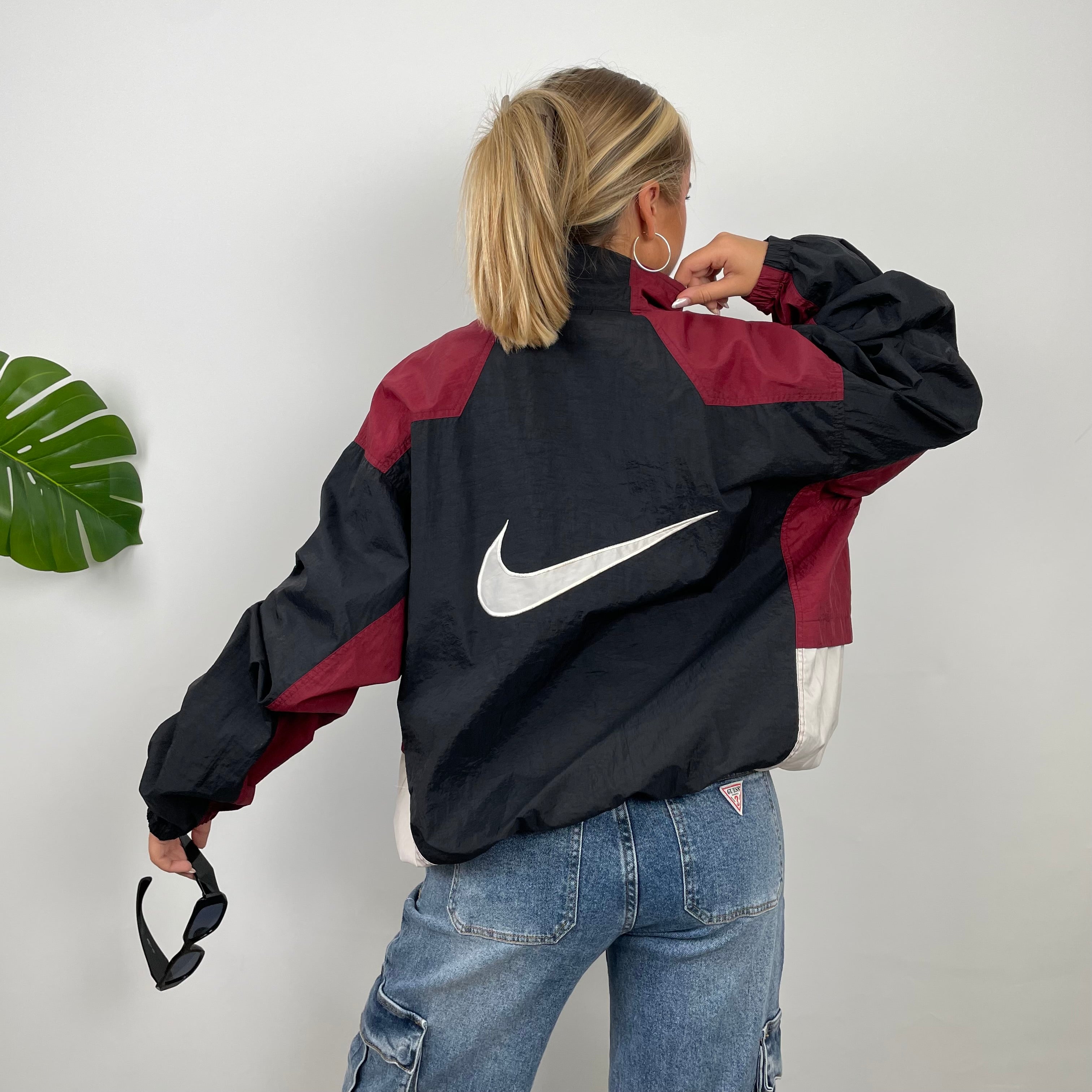 Nike Embroidered Swoosh Windbreaker Jacket (L)