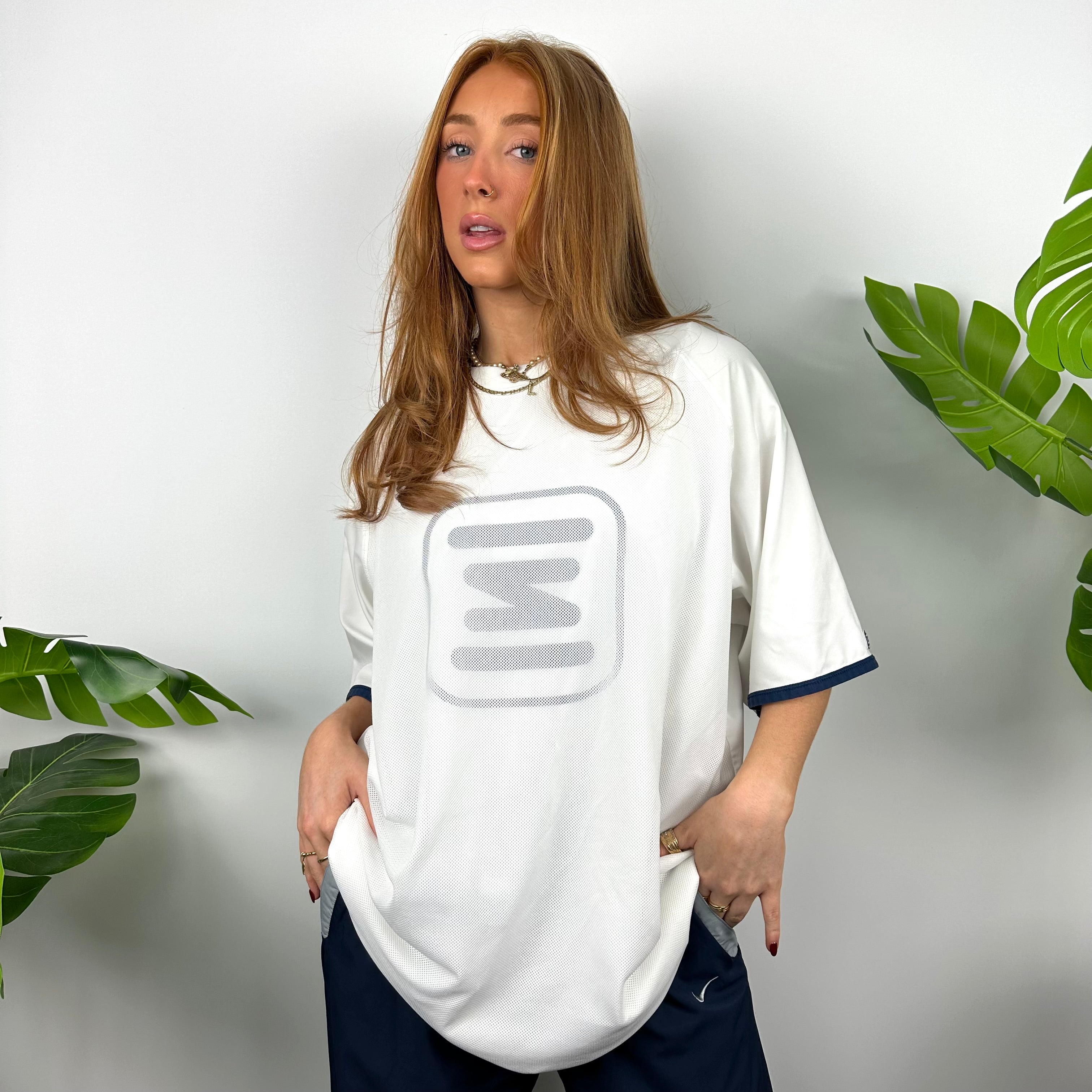 Nike Shox White Spell Out T Shirt (XXL)