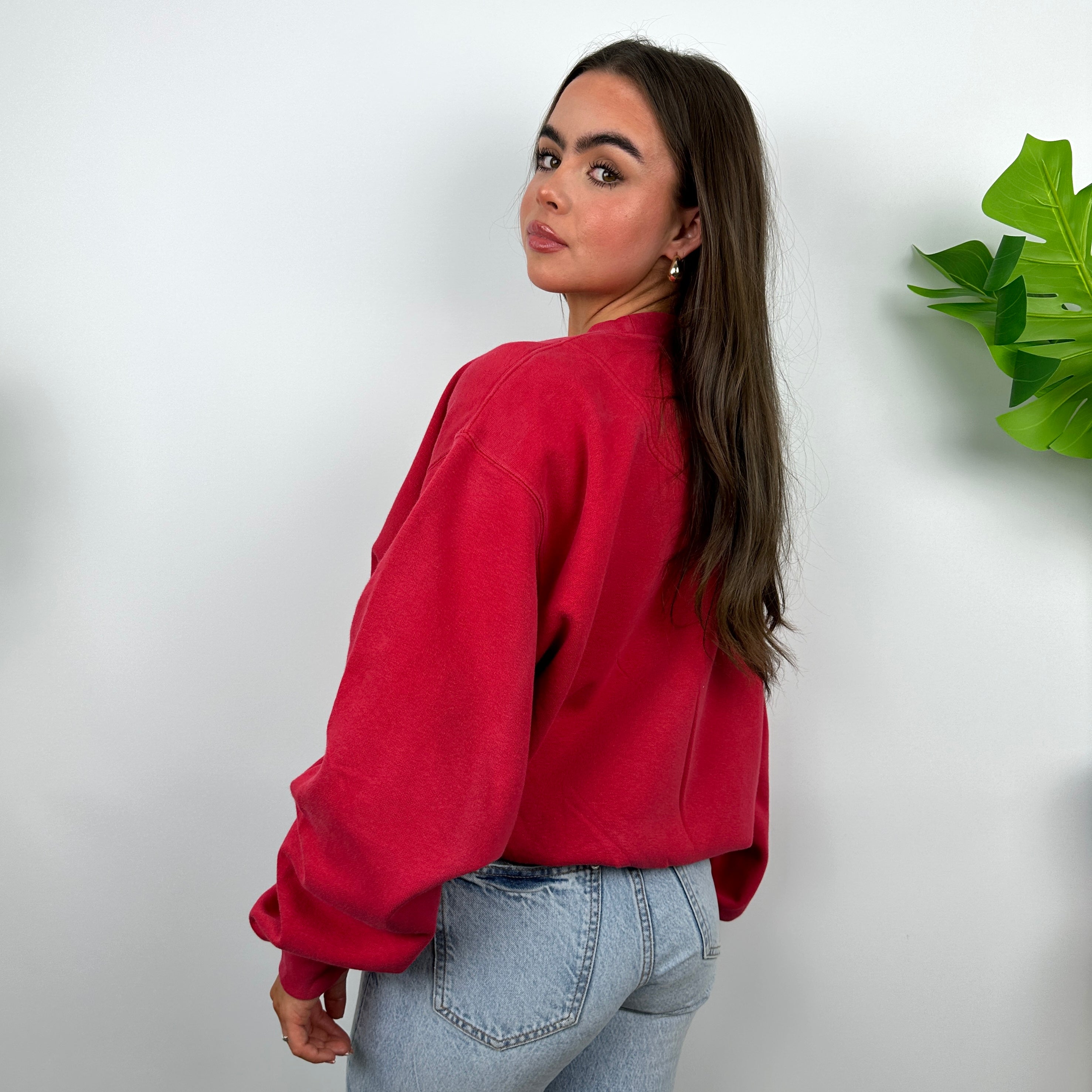 Nike x Cardinals Red Embroidered Spell Out Sweatshirt