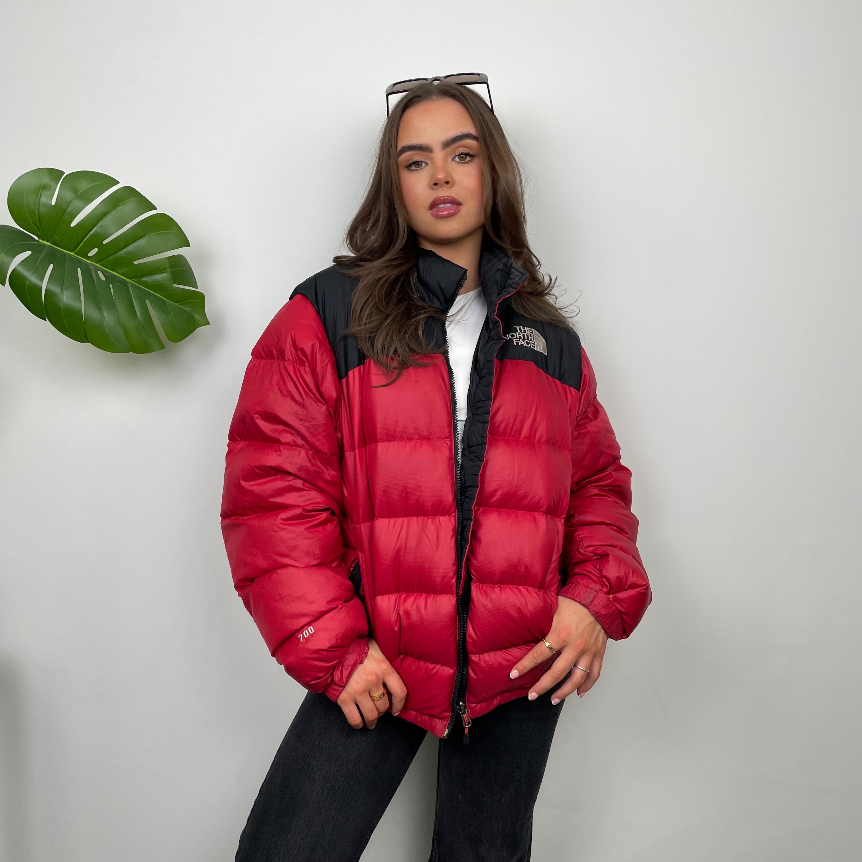 The North Face RARE Red Nuptse 700 Puffer Jacket (M)