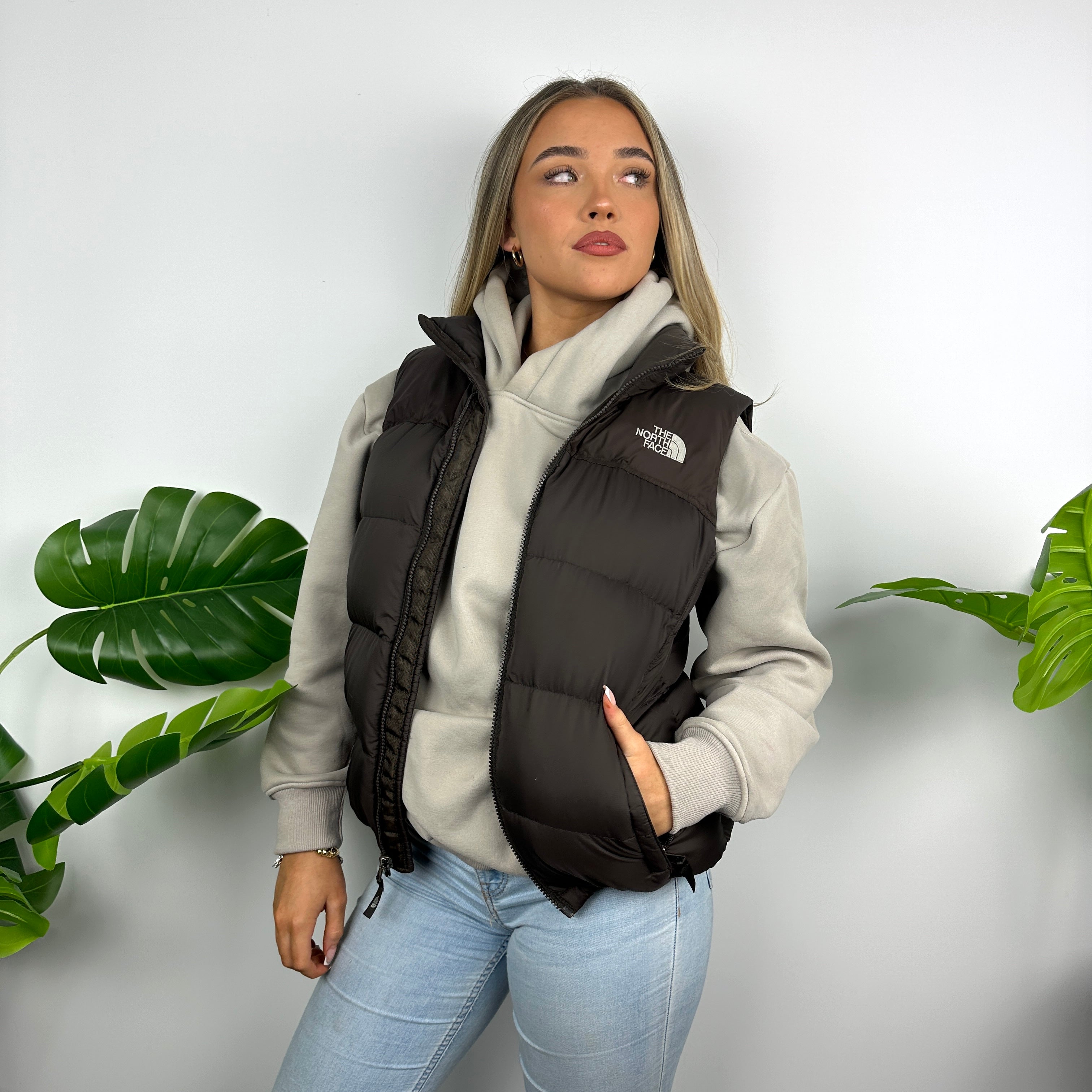 The North Face Brown Puffer Gilet (M)