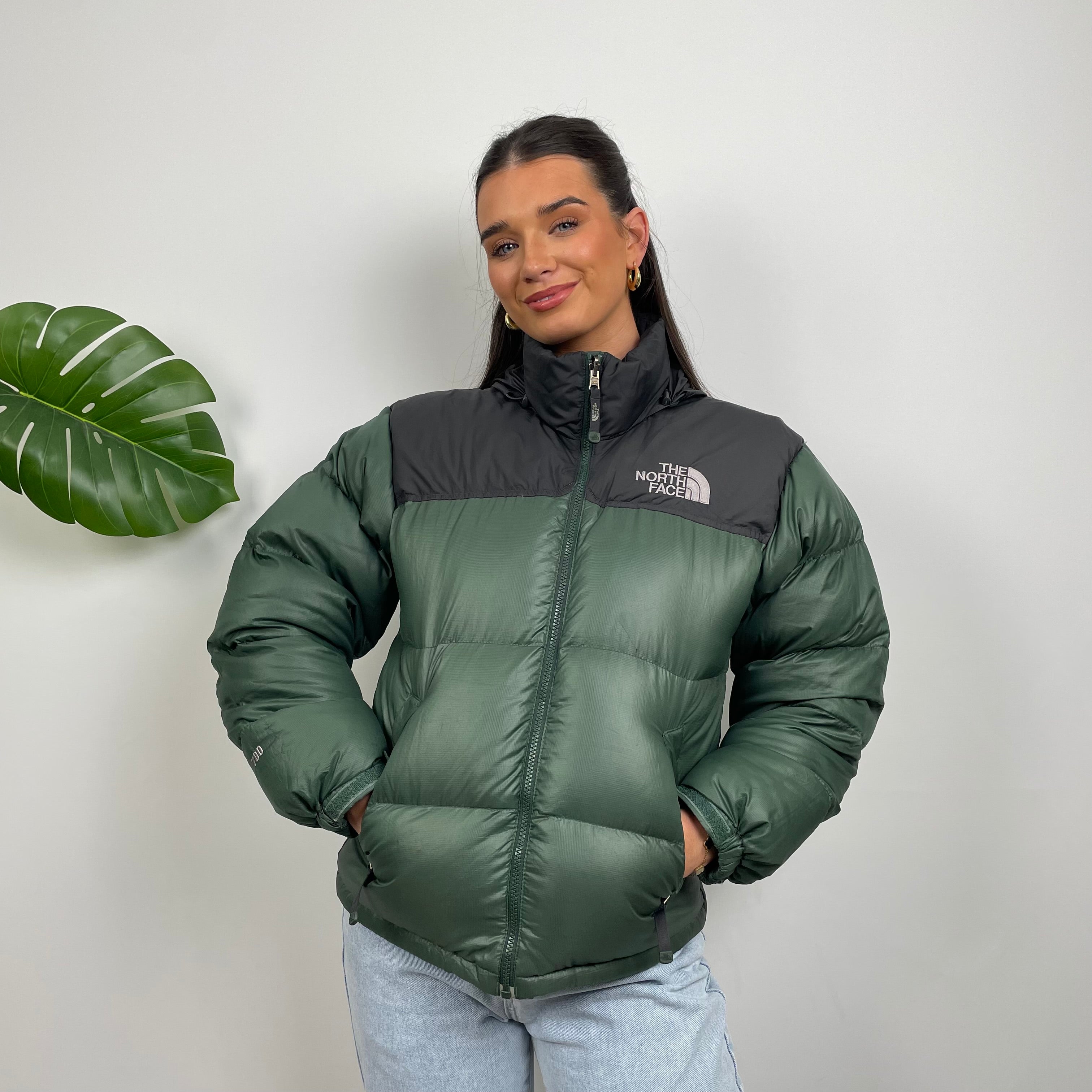 The North Face Green Nuptse 700 Puffer Jacket (S)