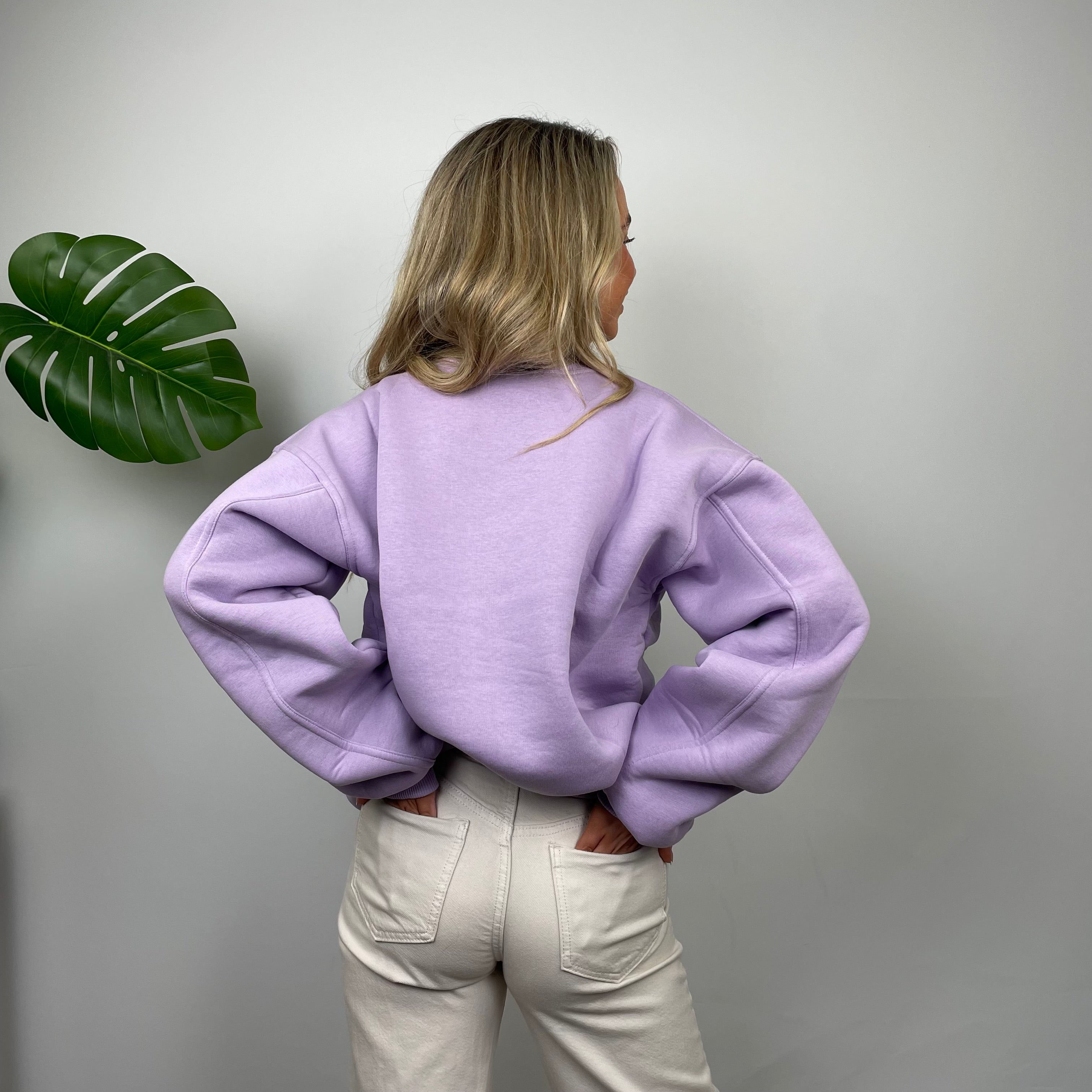 Nike Lilac Embroidered Spell Out Sweatshirt (S)