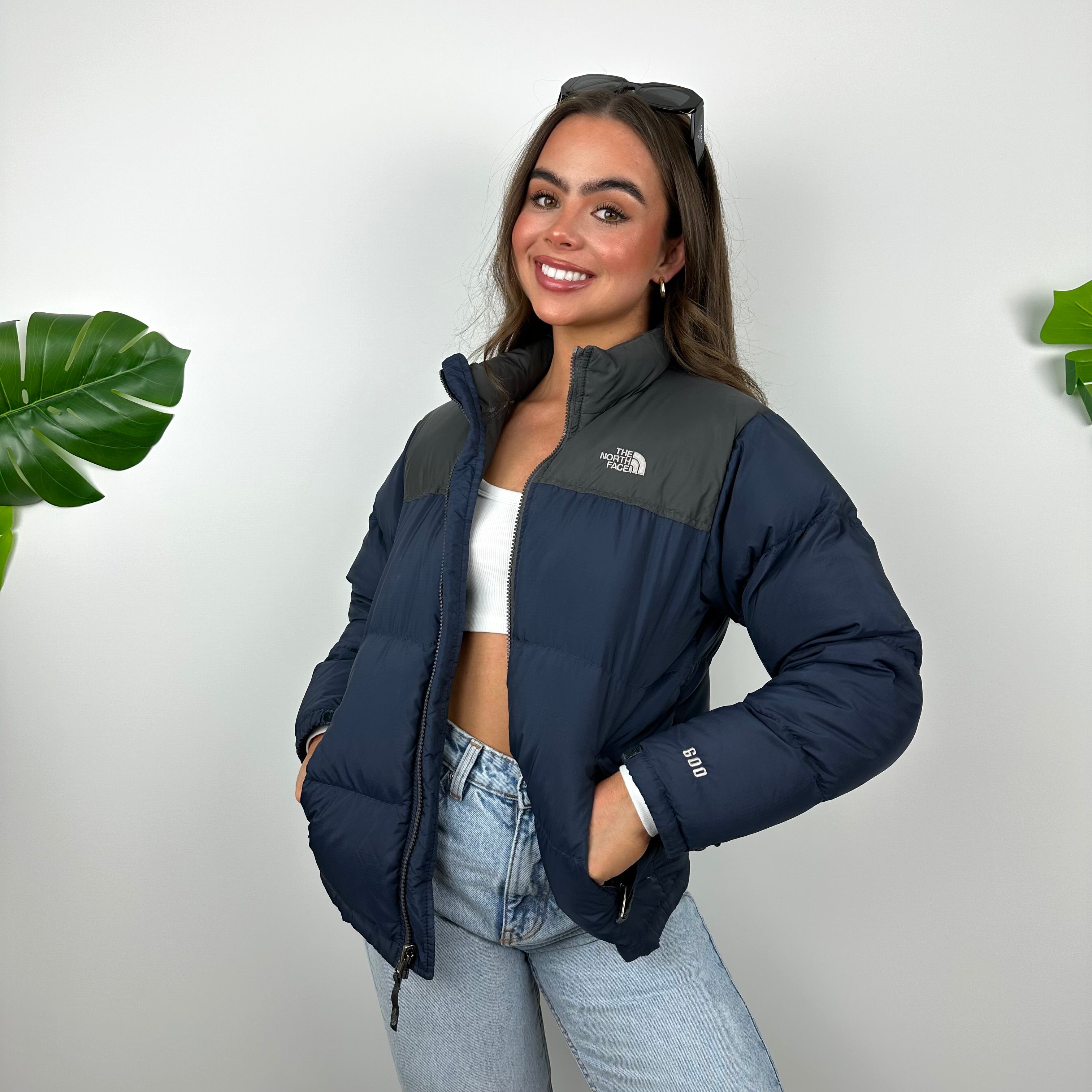 North Face Navy Puffer Jacket (S)