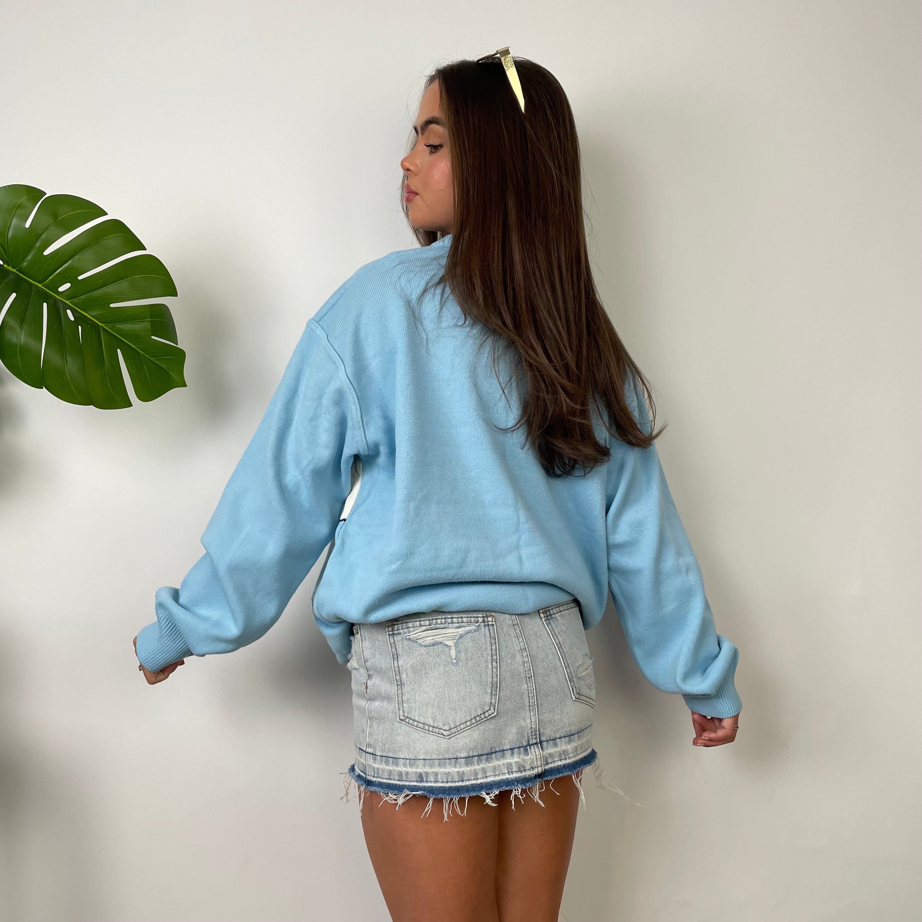 Lacoste Baby Blue Embroidered Logo Knitted Sweater (L)