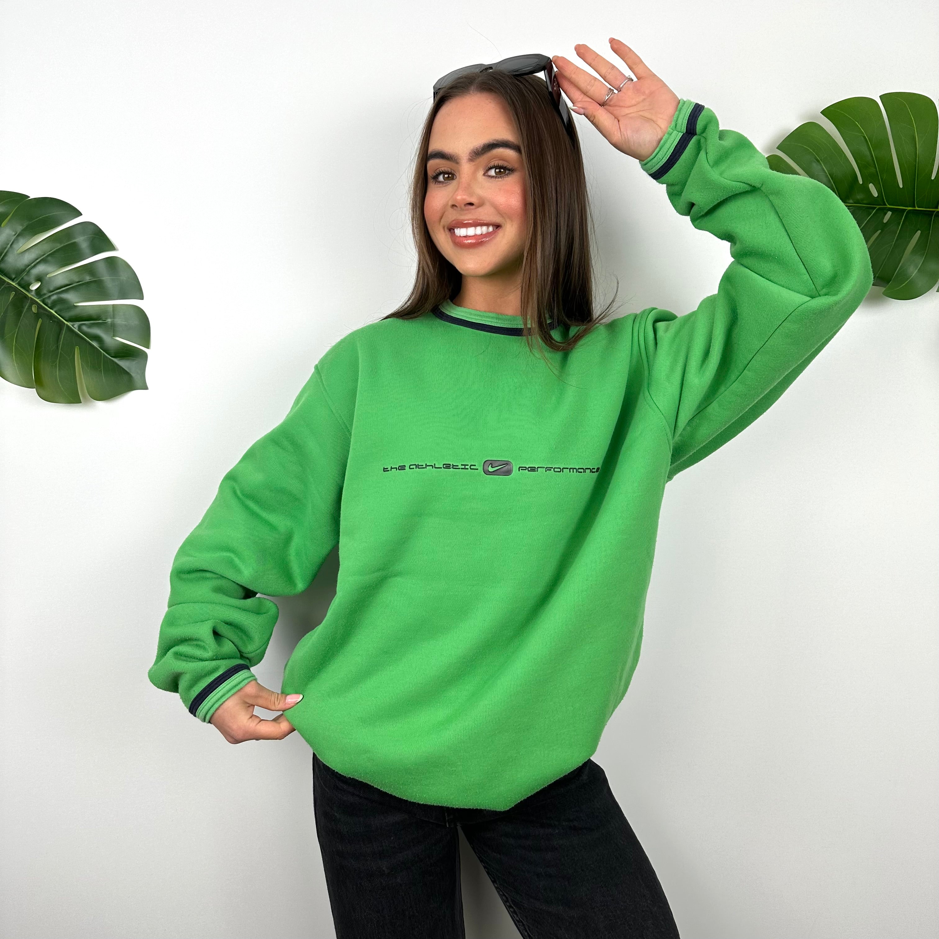 Nike Green Spell Out Sweatshirt (L)