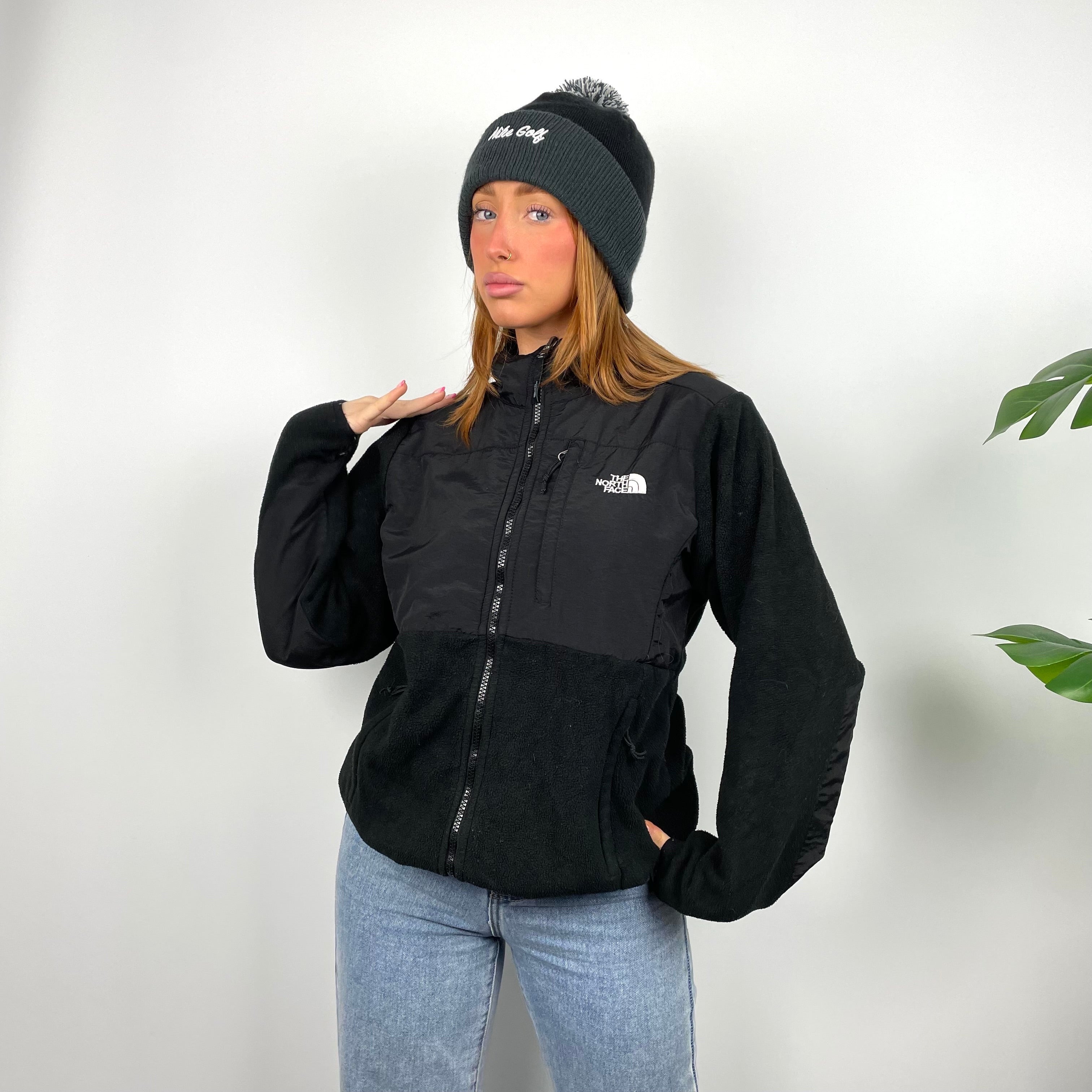North Face RARE Black Denali Teddy Bear Fleece Zip Up Jacket (M)