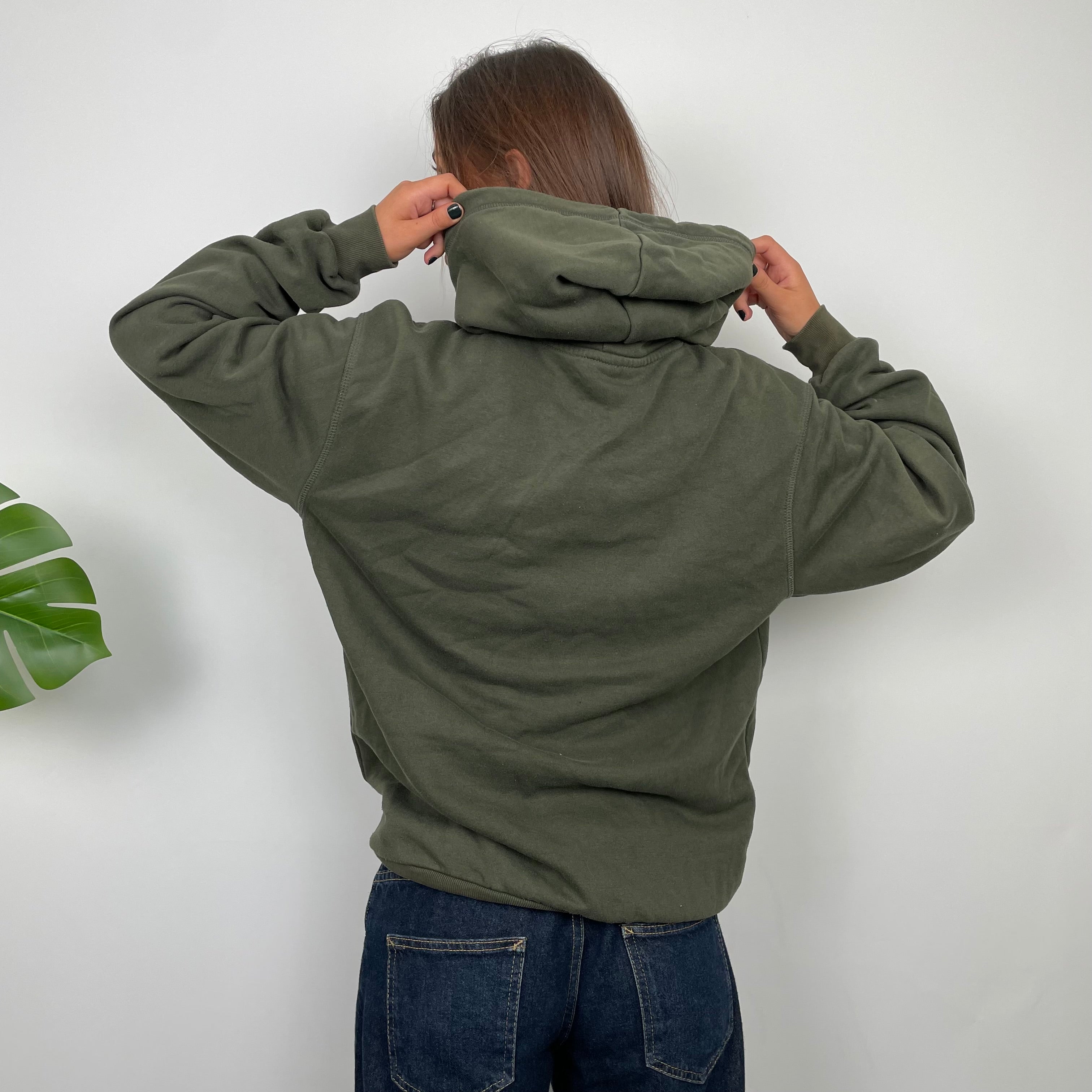 Nike Green Embroidered Spell Out Hoodie (M)