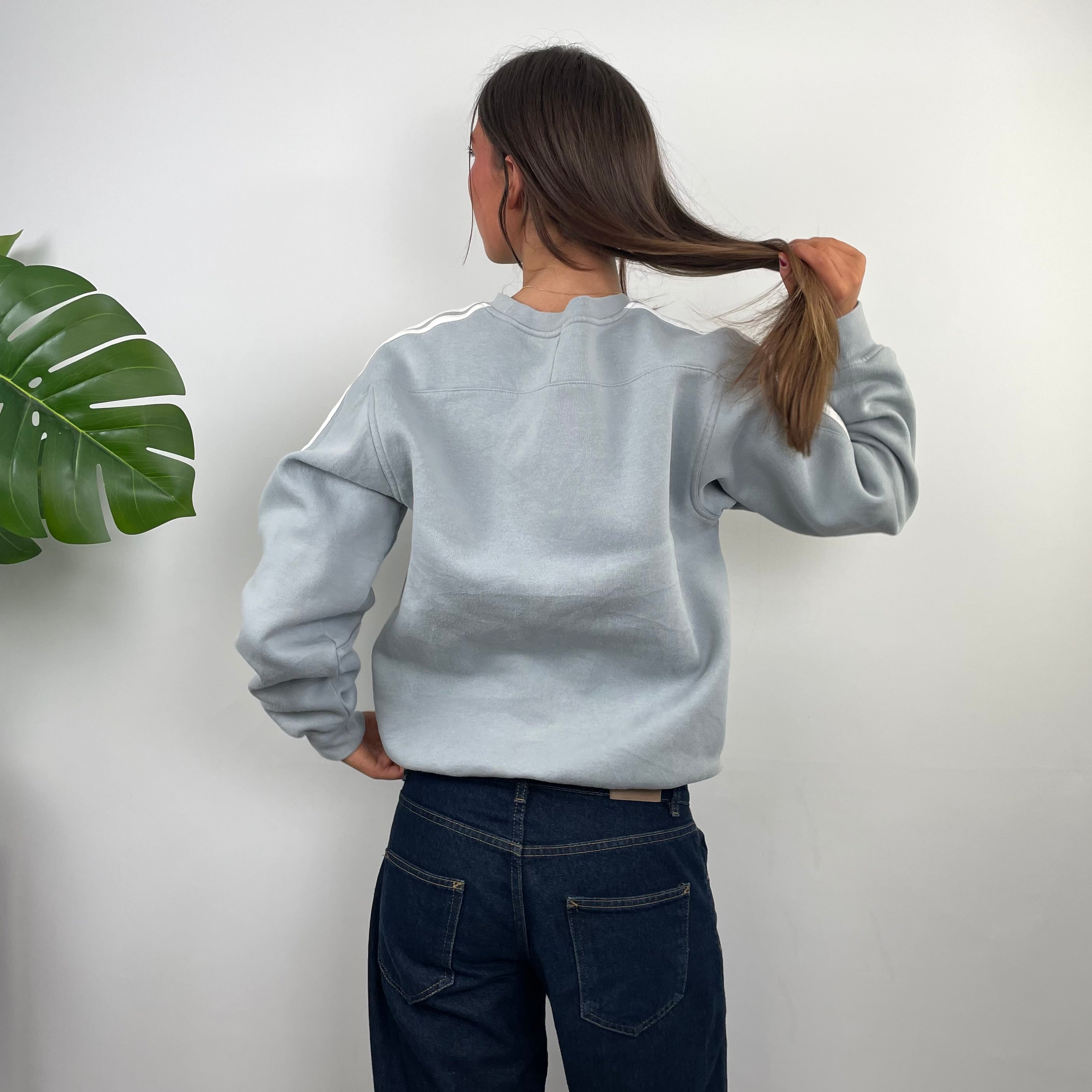 Adidas Mint Green Embroidered Spell Out Sweatshirt (M)