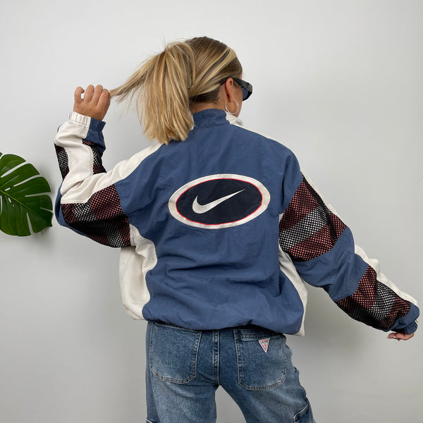 Nike Embroidered Swoosh Windbreaker Jacket (L)