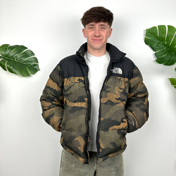 North Face Camouflage Puffer Jacket (M)