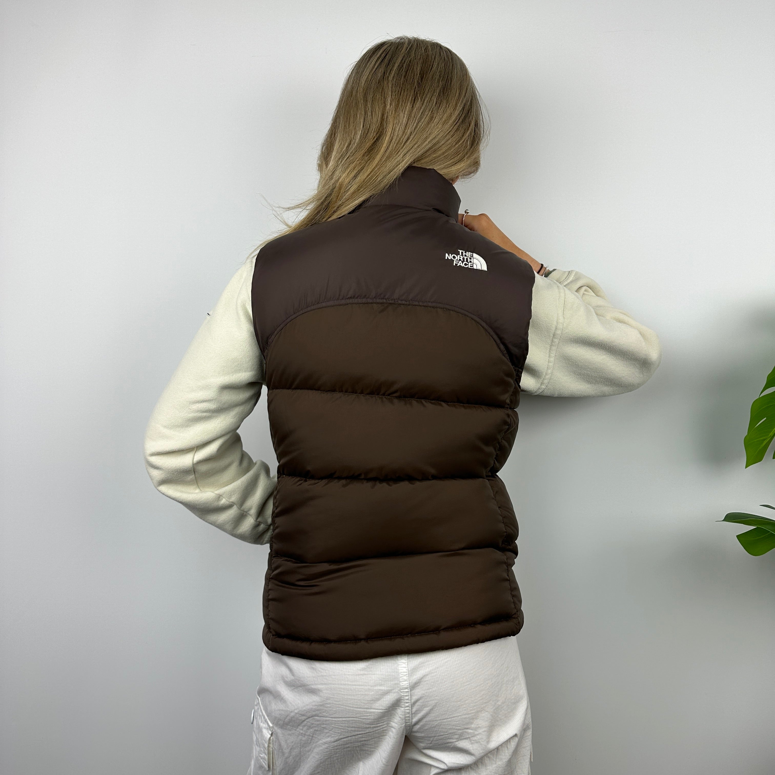 The North Face RARE Brown Nuptse 700 Puffer Gilet (S)