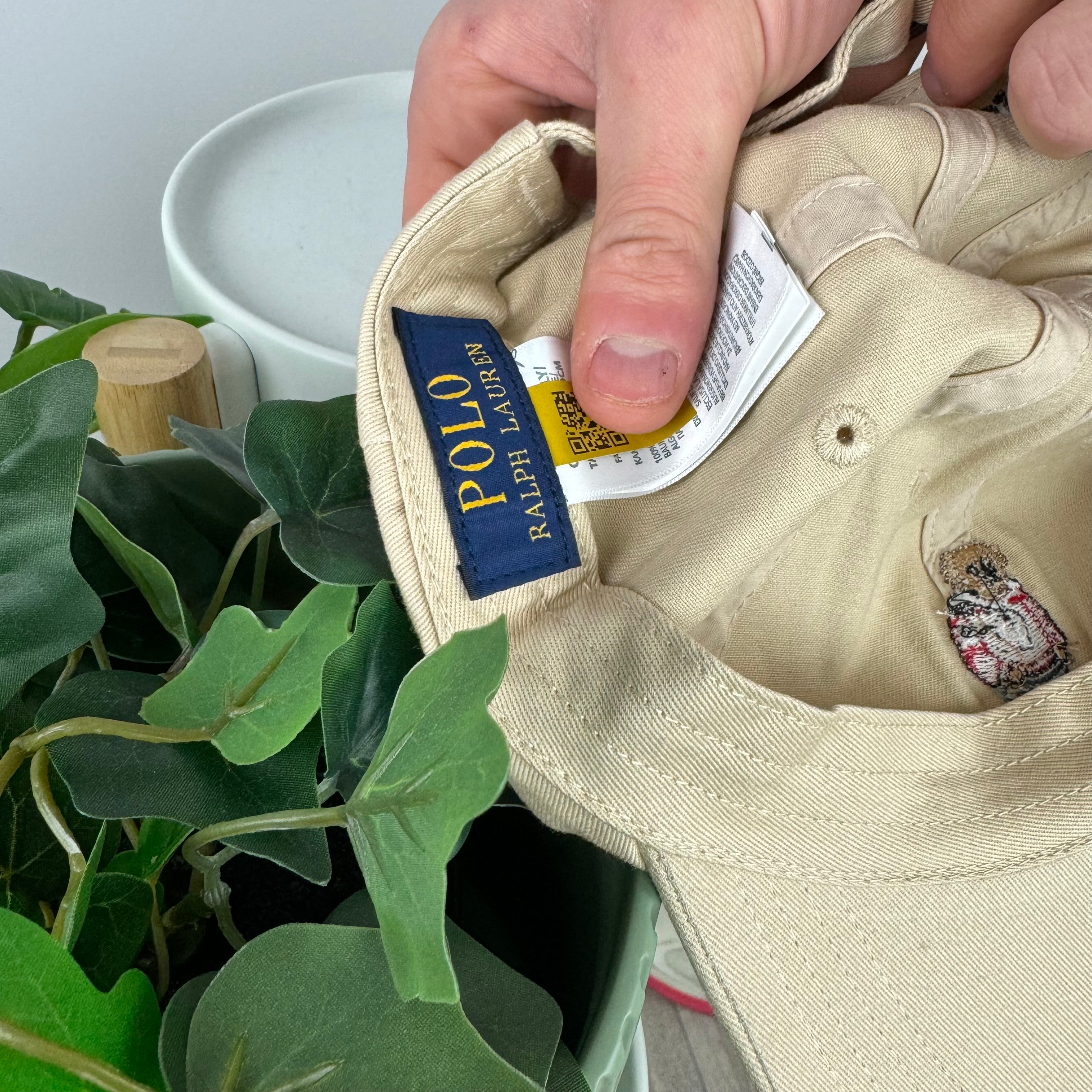 Polo Ralph Lauren Bear Cap in Tan