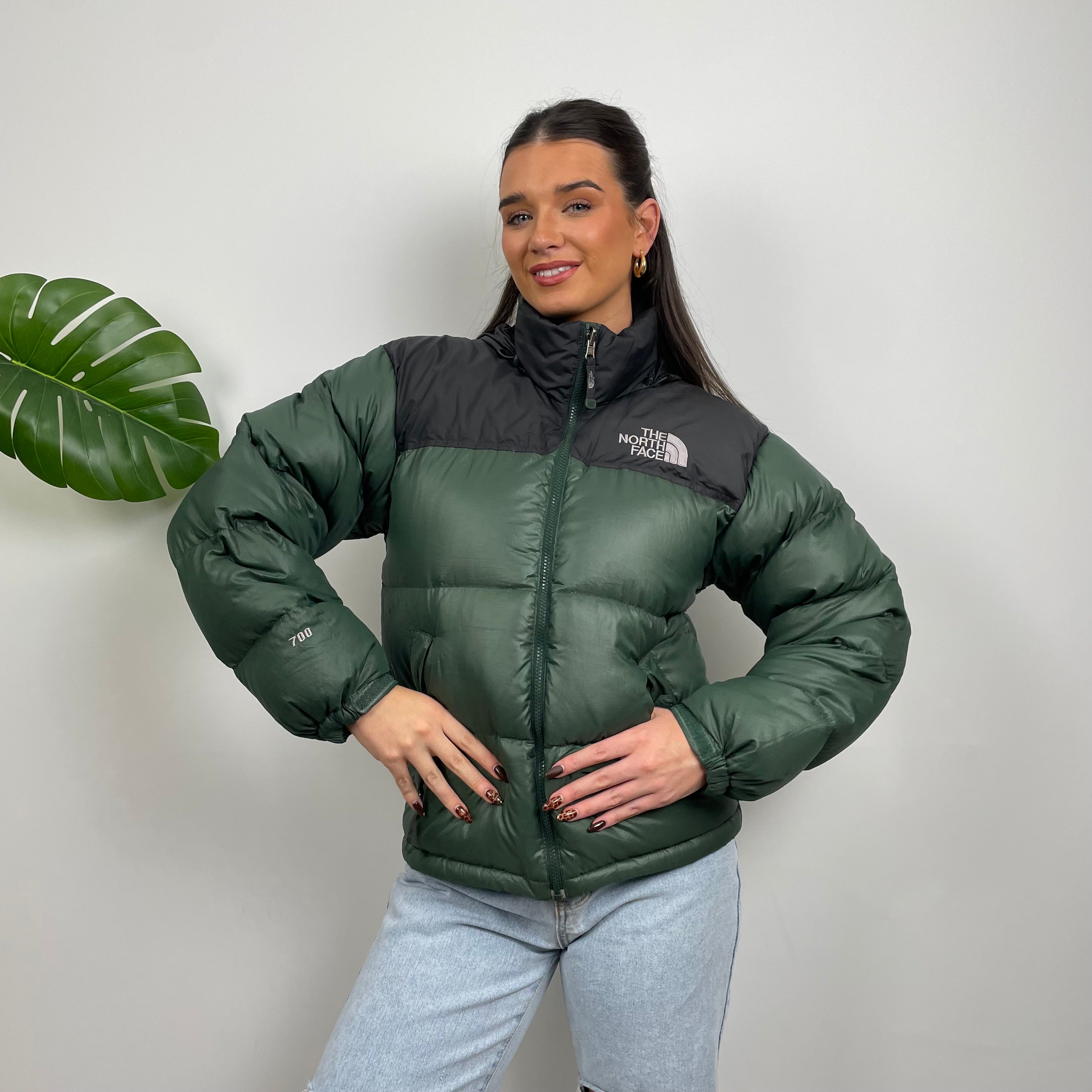 The North Face Green Nuptse 700 Puffer Jacket (S)