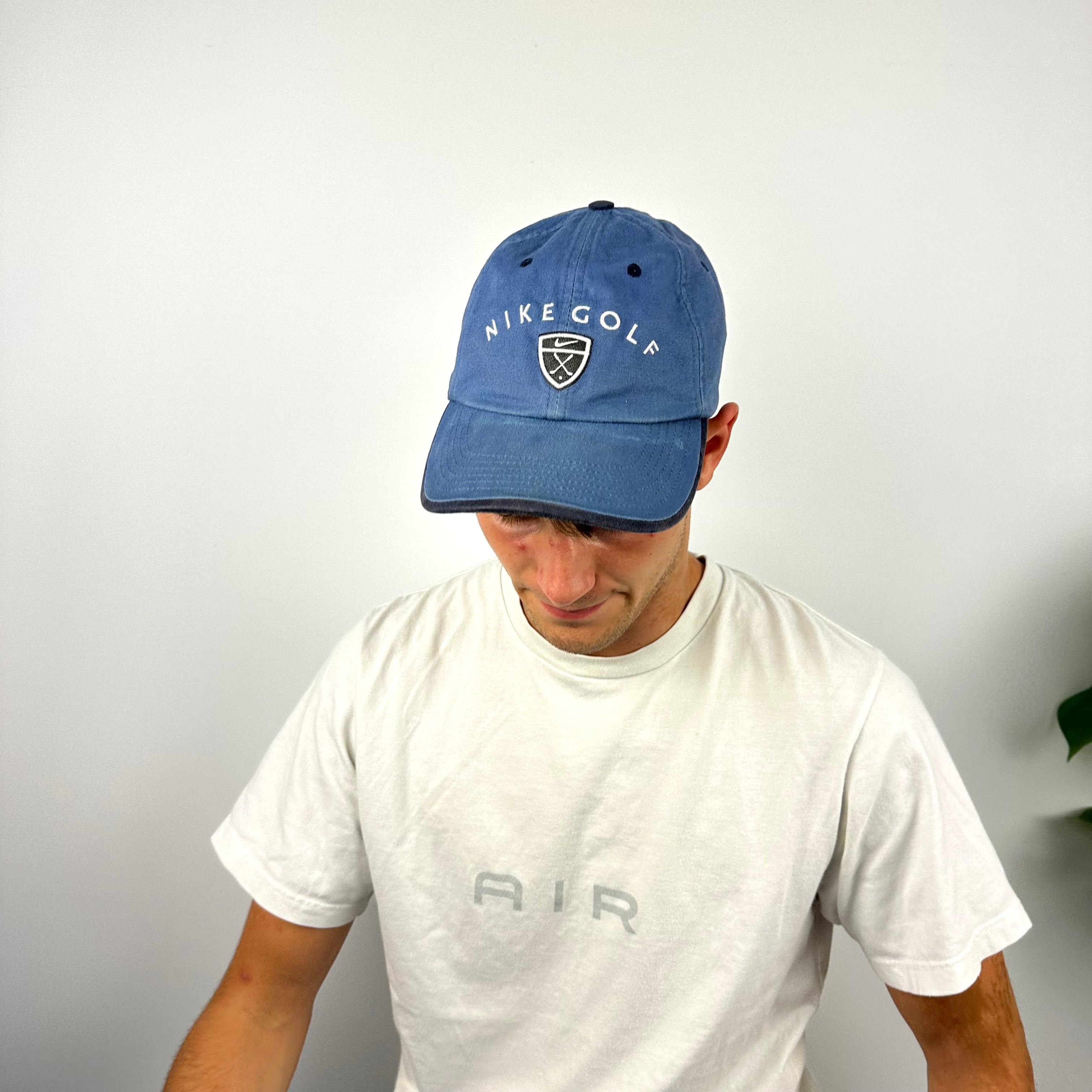 Nike Golf Blue Embroidered Spell Out Cap