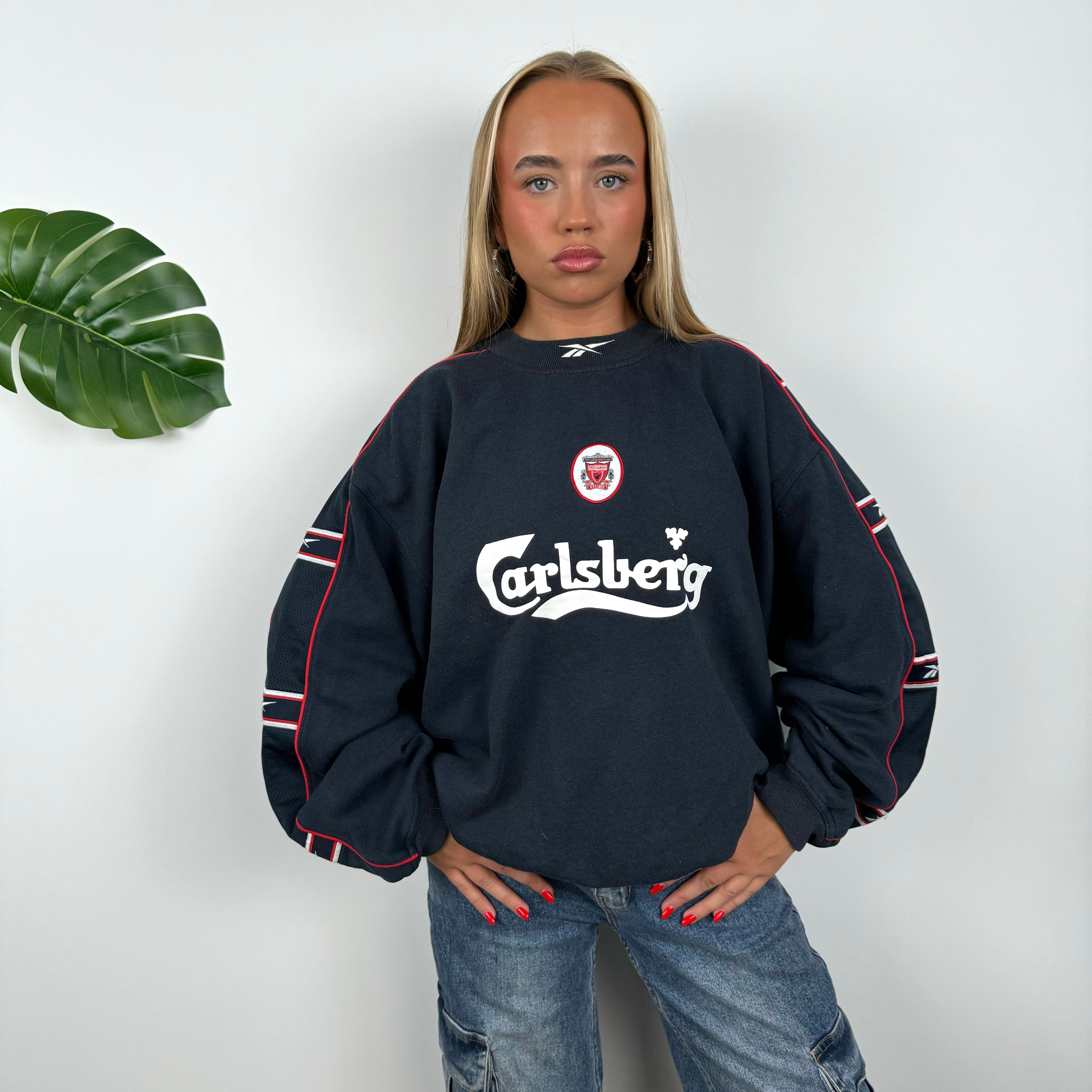 Liverpool FC x Reebok Embroidered Spell Out Sweatshirt (M)