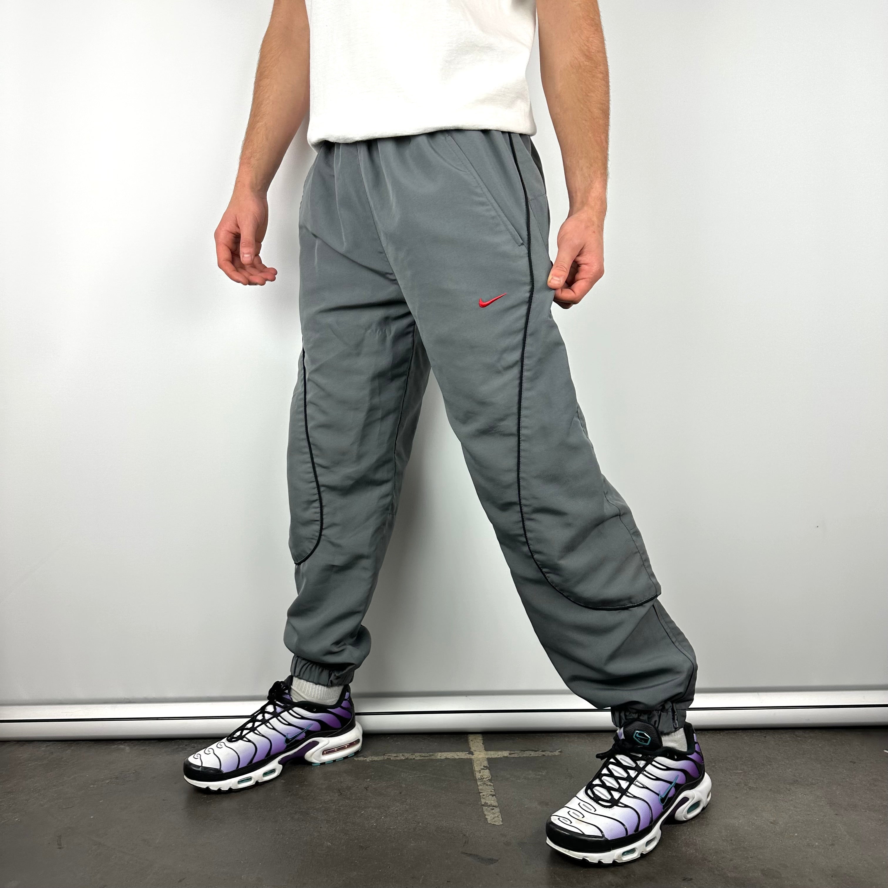 Nike Air Max Grey Spell Out Track Pants (L)