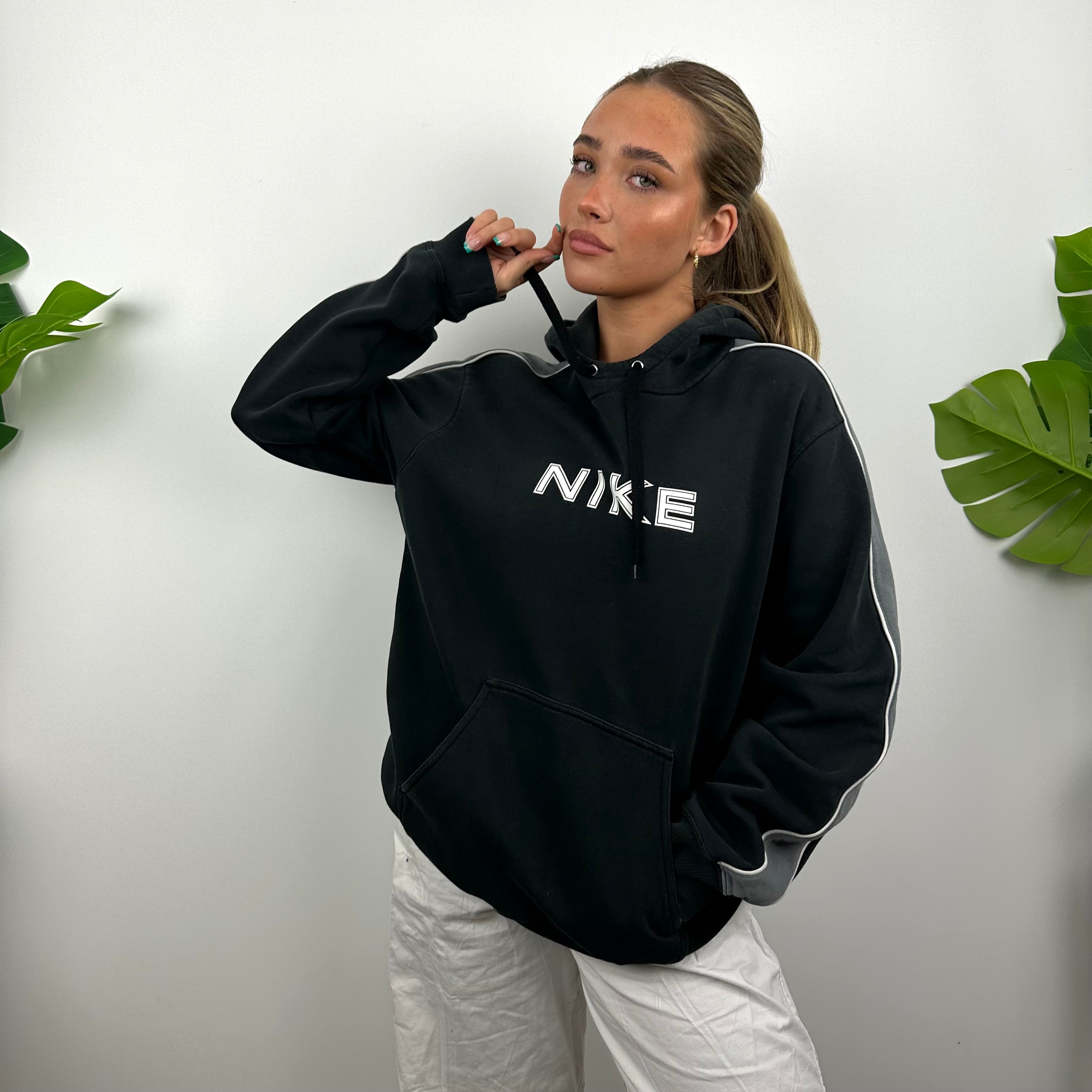 Nike Black Spell Out Hoodie (M)