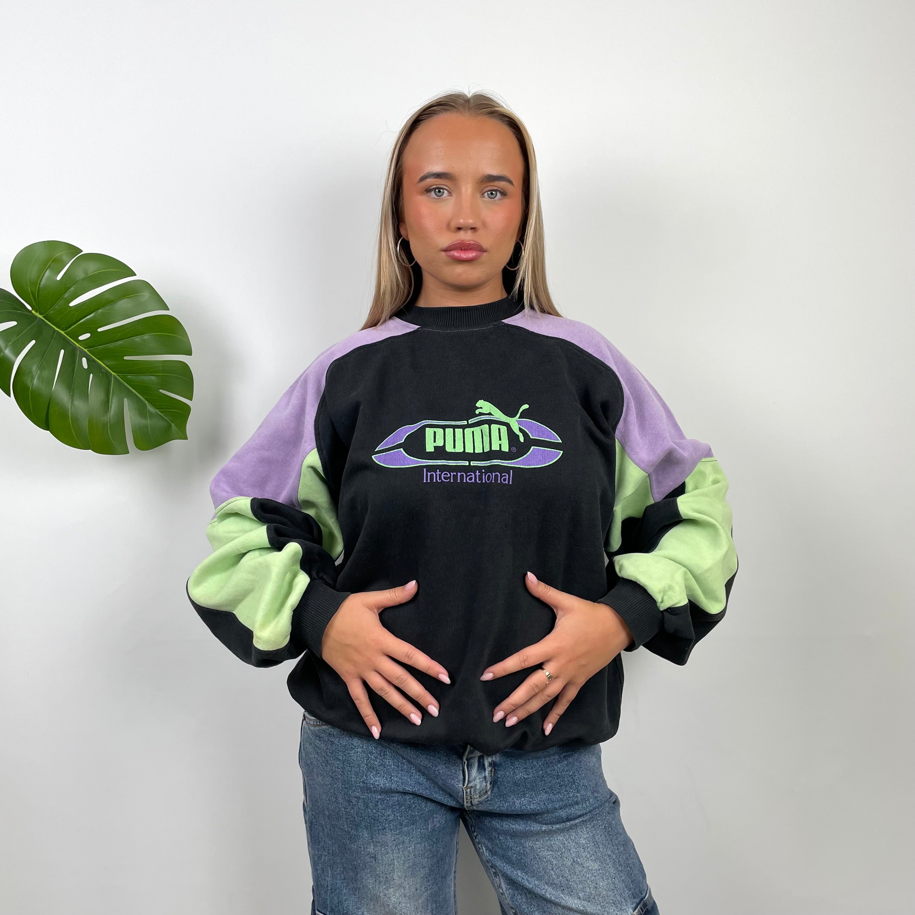 PUMA RARE Black Spell Out Sweatshirt (L)