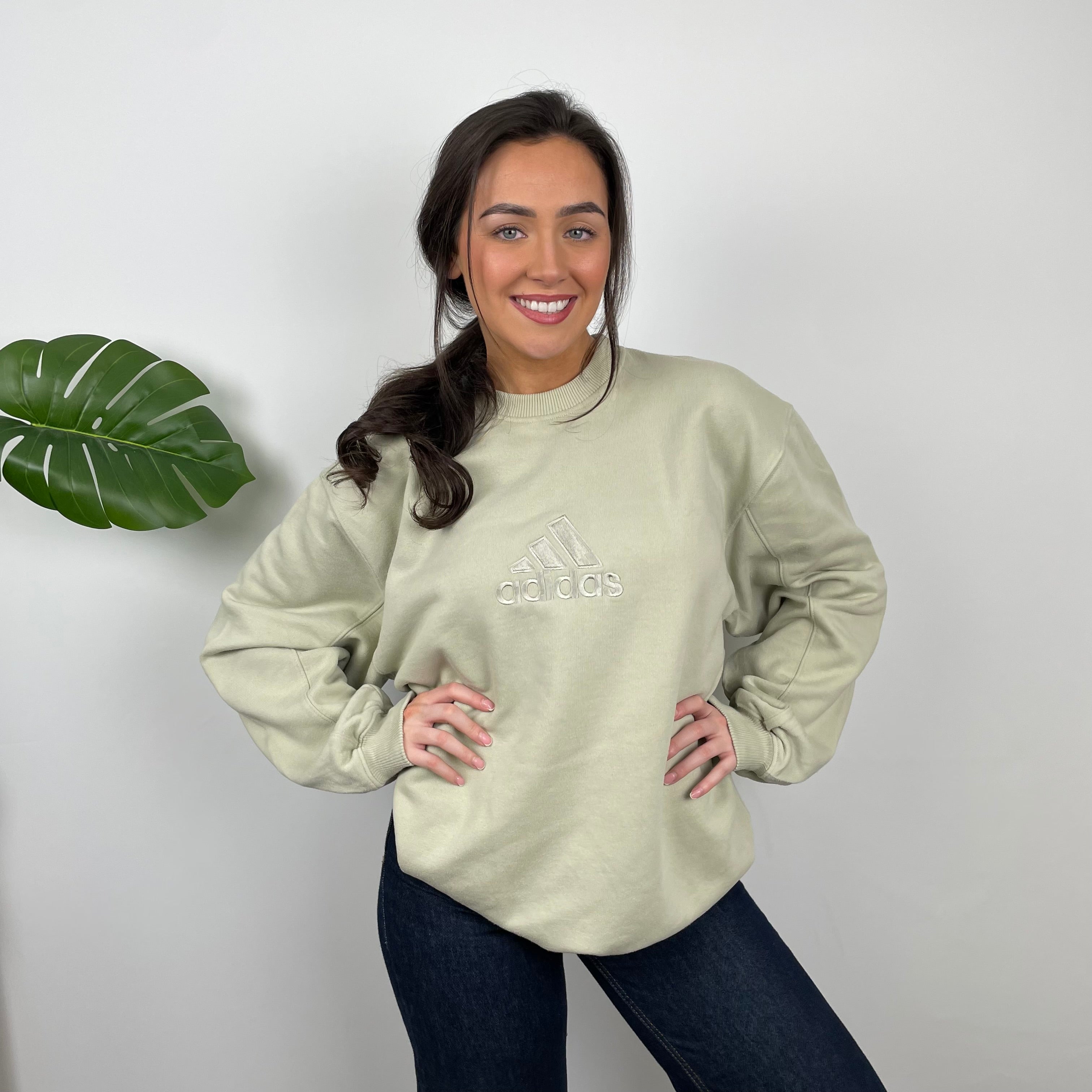 Adidas Sage Embroidered Spell Out Sweatshirt (XXL)
