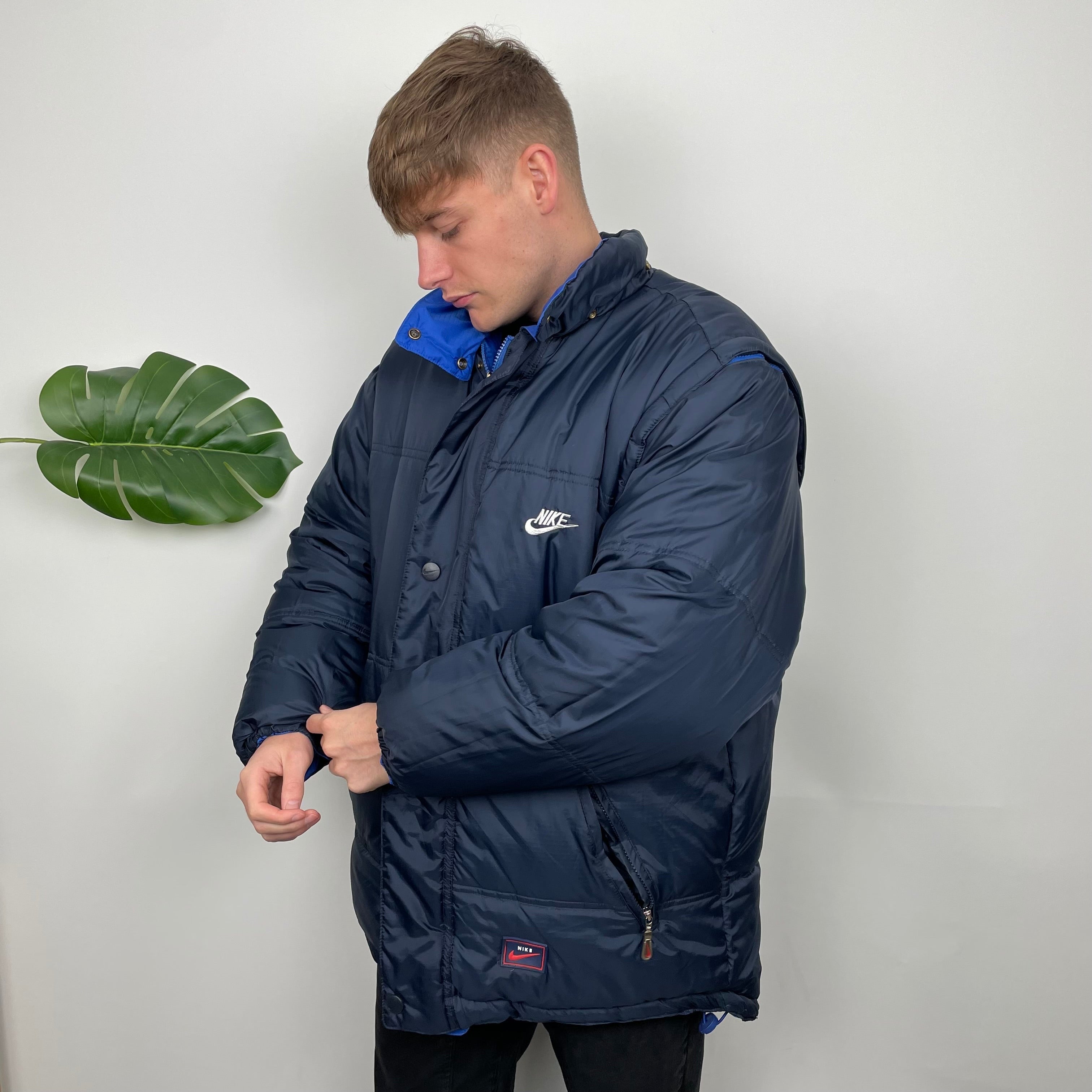 Nike Reversible Embroidered Swoosh Puffer Jacket (XXL)