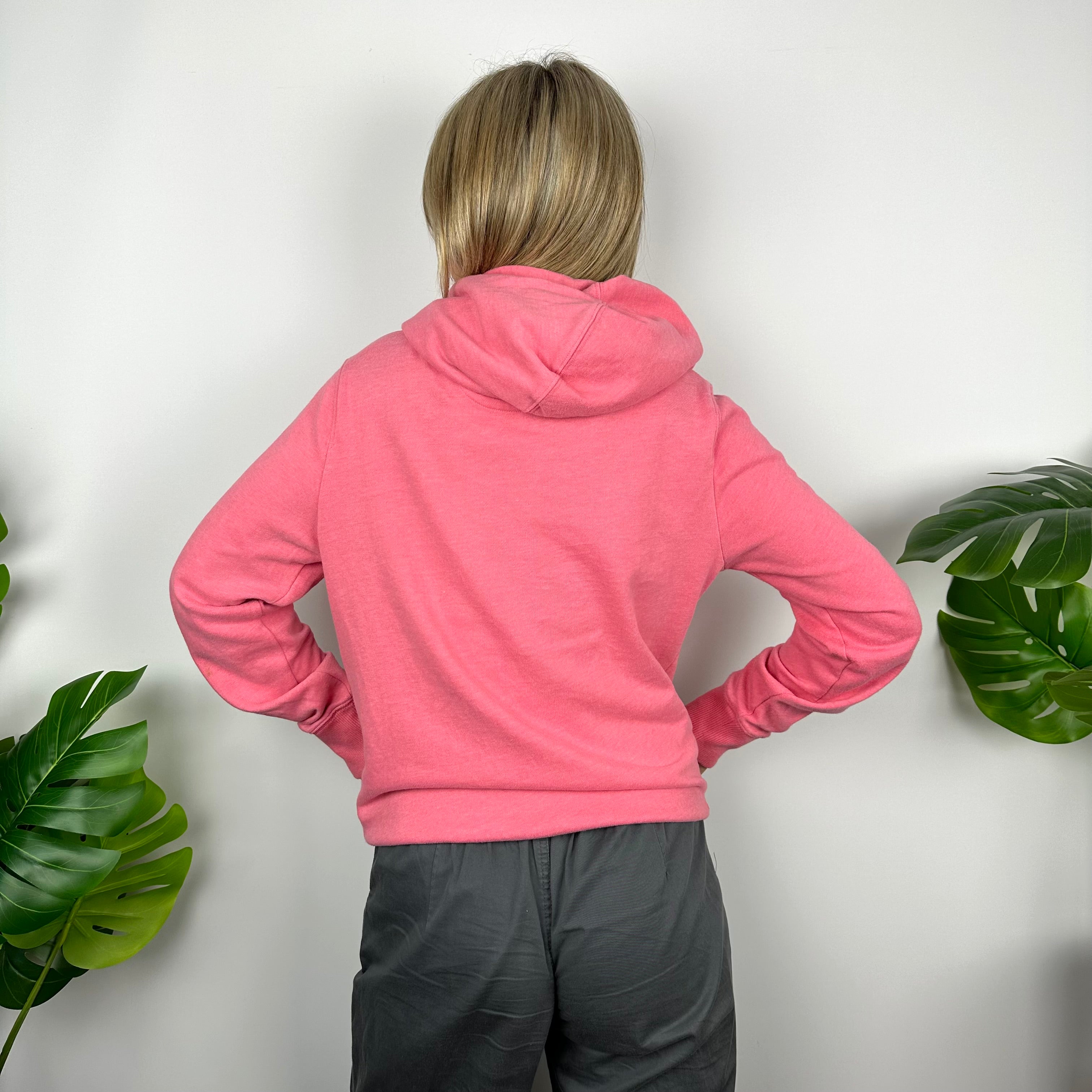 GAP Baby Pink Embroidered Spell Out Hoodie (M)