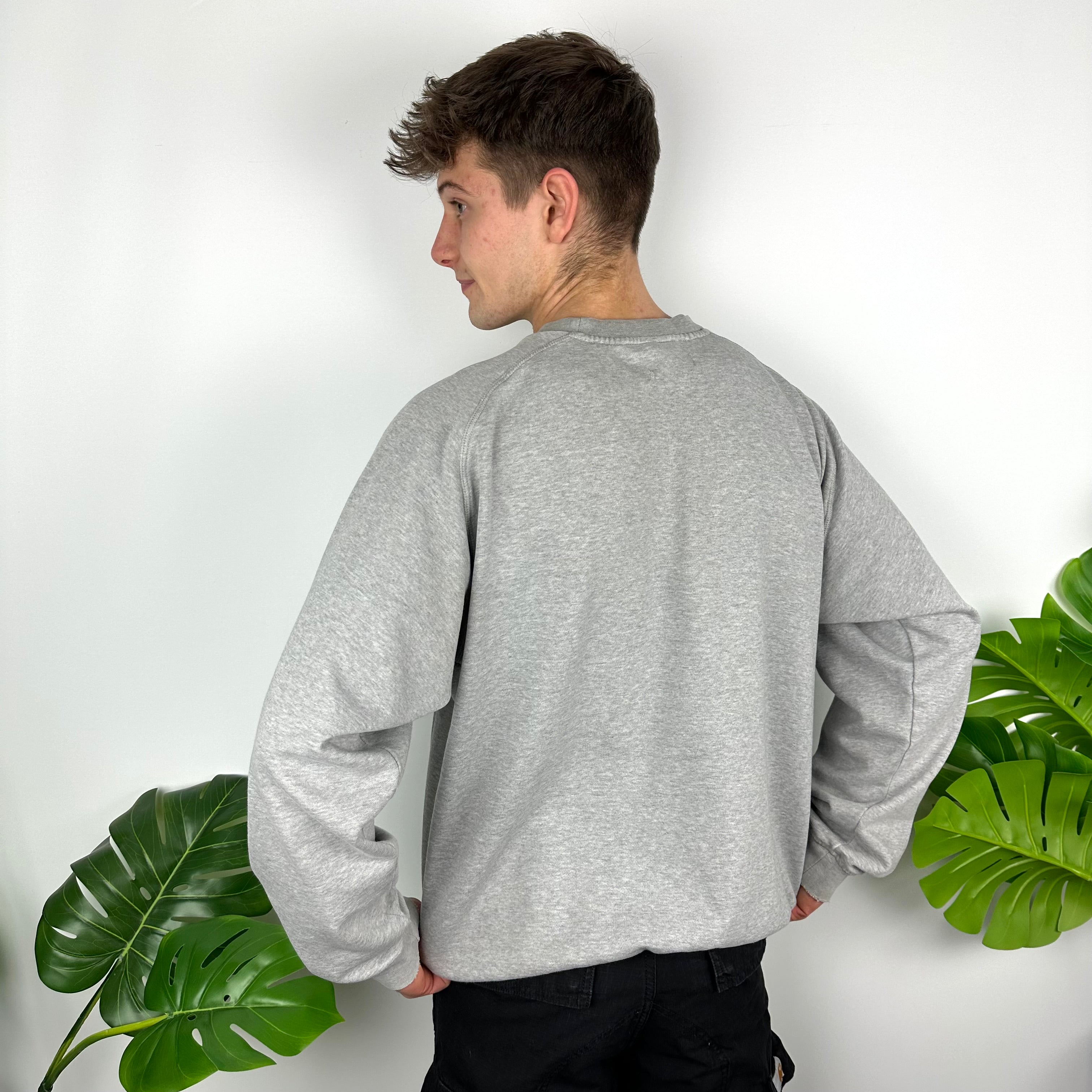 Nike Grey Embroidered Spell Out Sweatshirt (L)