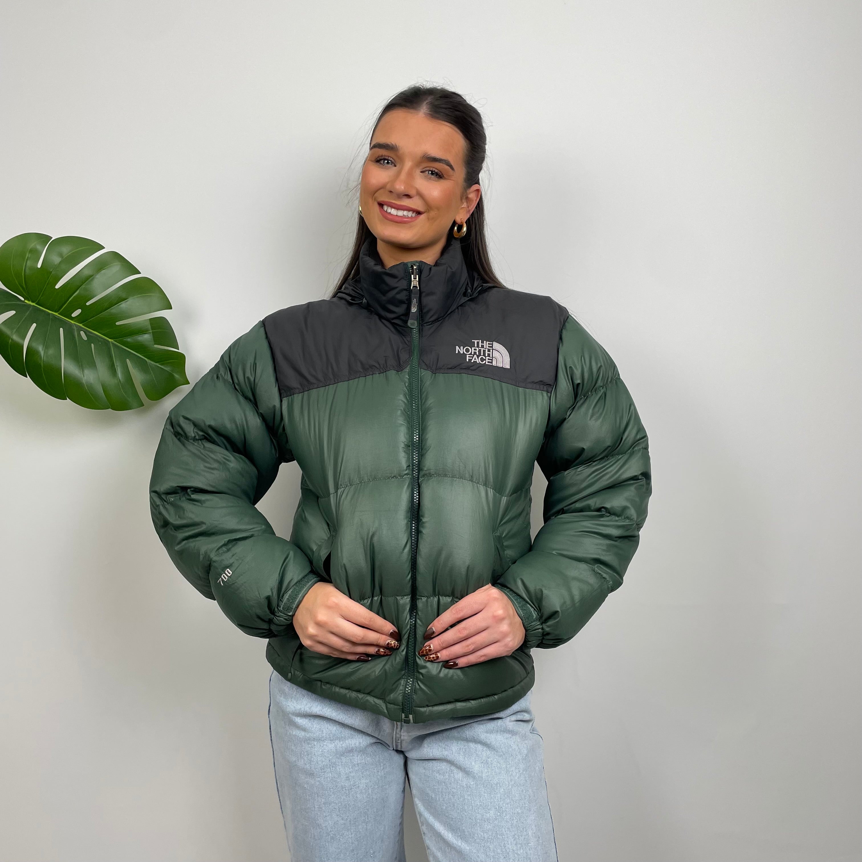 The North Face Green Nuptse 700 Puffer Jacket (S)