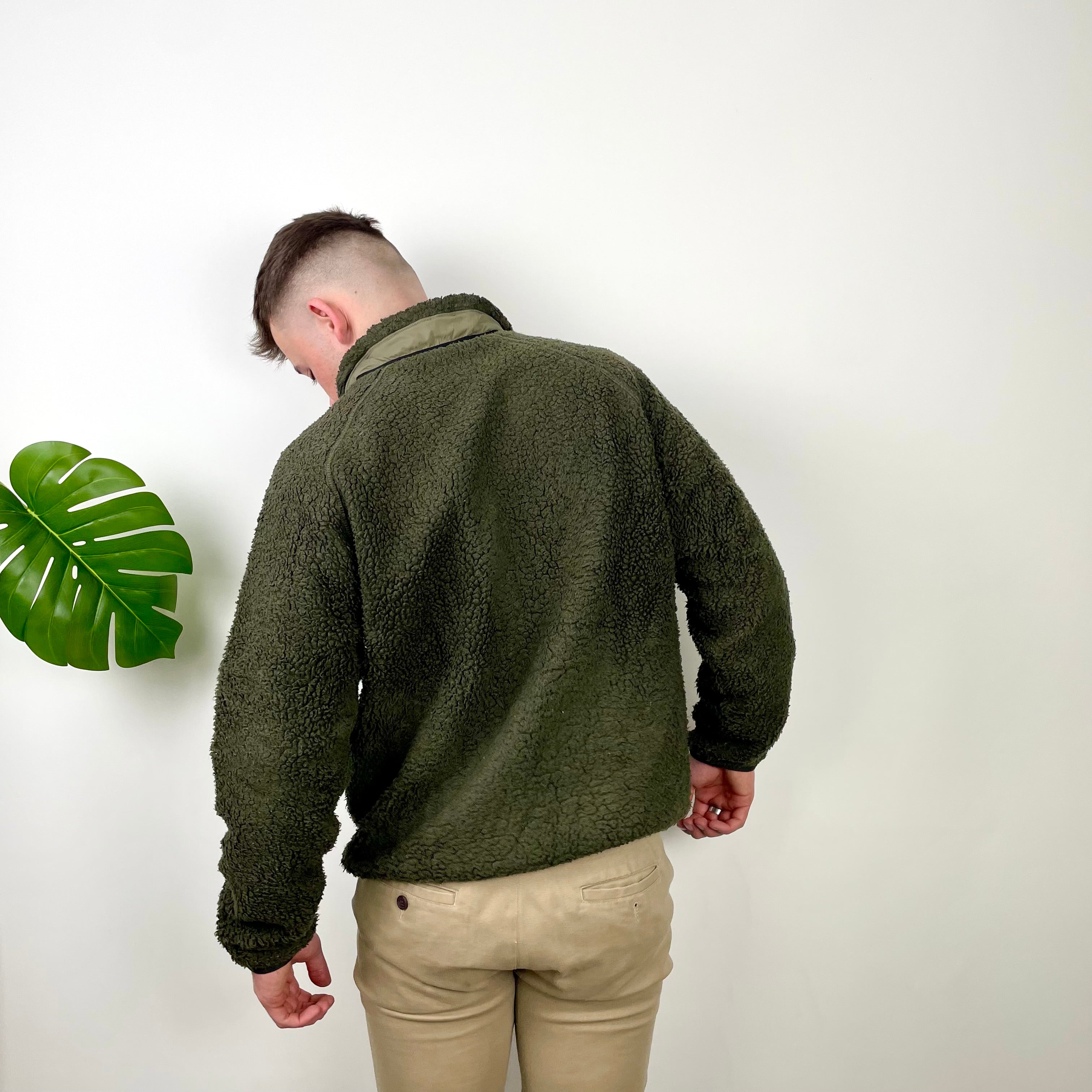 Carhartt Green Teddy Bear Sherpa Fleece Zip Up Jacket (M)