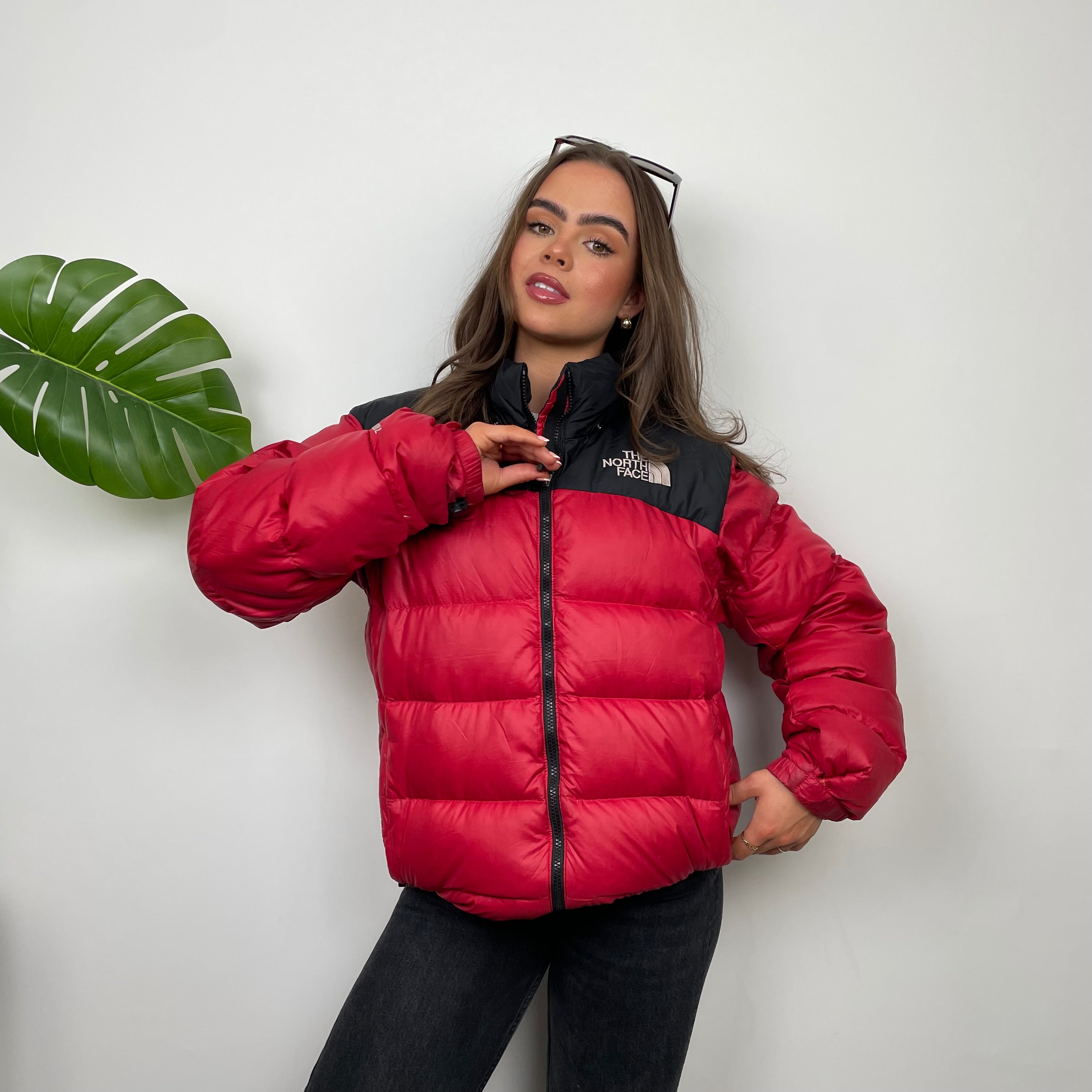 The North Face RARE Red Nuptse 700 Puffer Jacket (M)